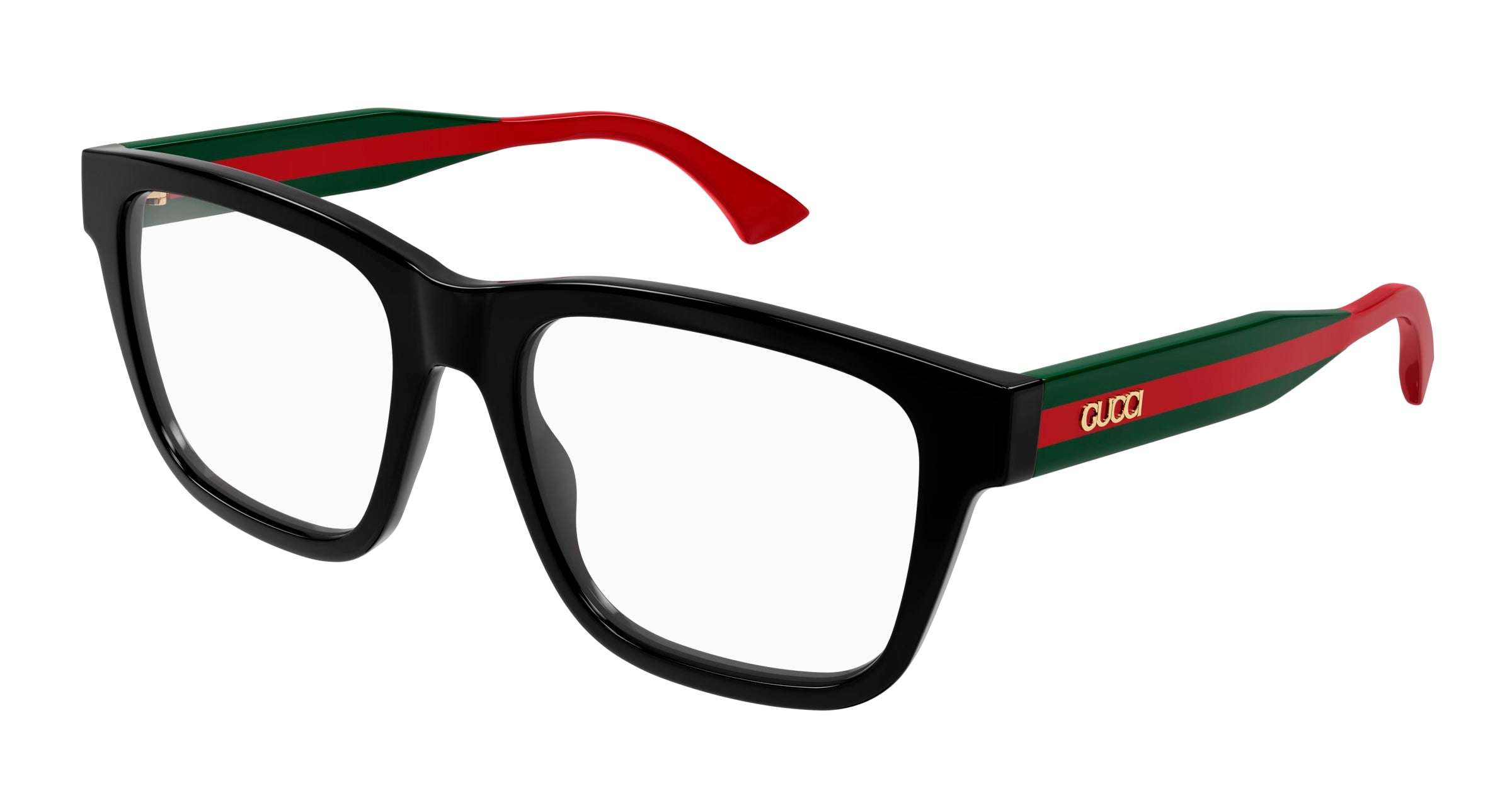 Gucci Uomo Gucci GG1870O 001 Montature da vista Acetato Nero Trasparente Squadrata Gucci Uomo Gucci GG1870O 001 Montature da vista Acetato Nero Trasparente Squadrata