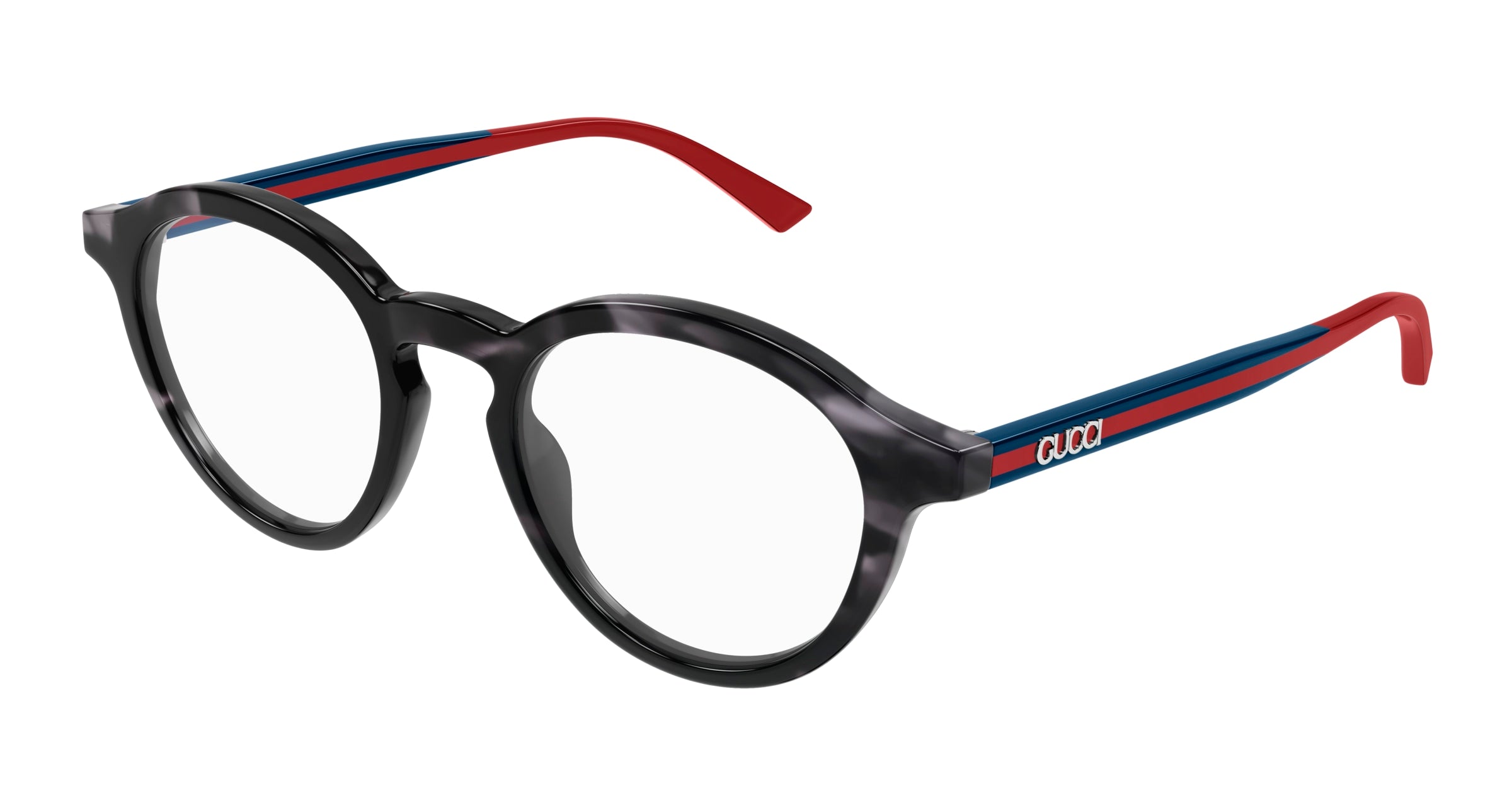 Gucci Uomo Gucci GG1871O 004 Montature da vista Acetato Havana Trasparente Rotonda