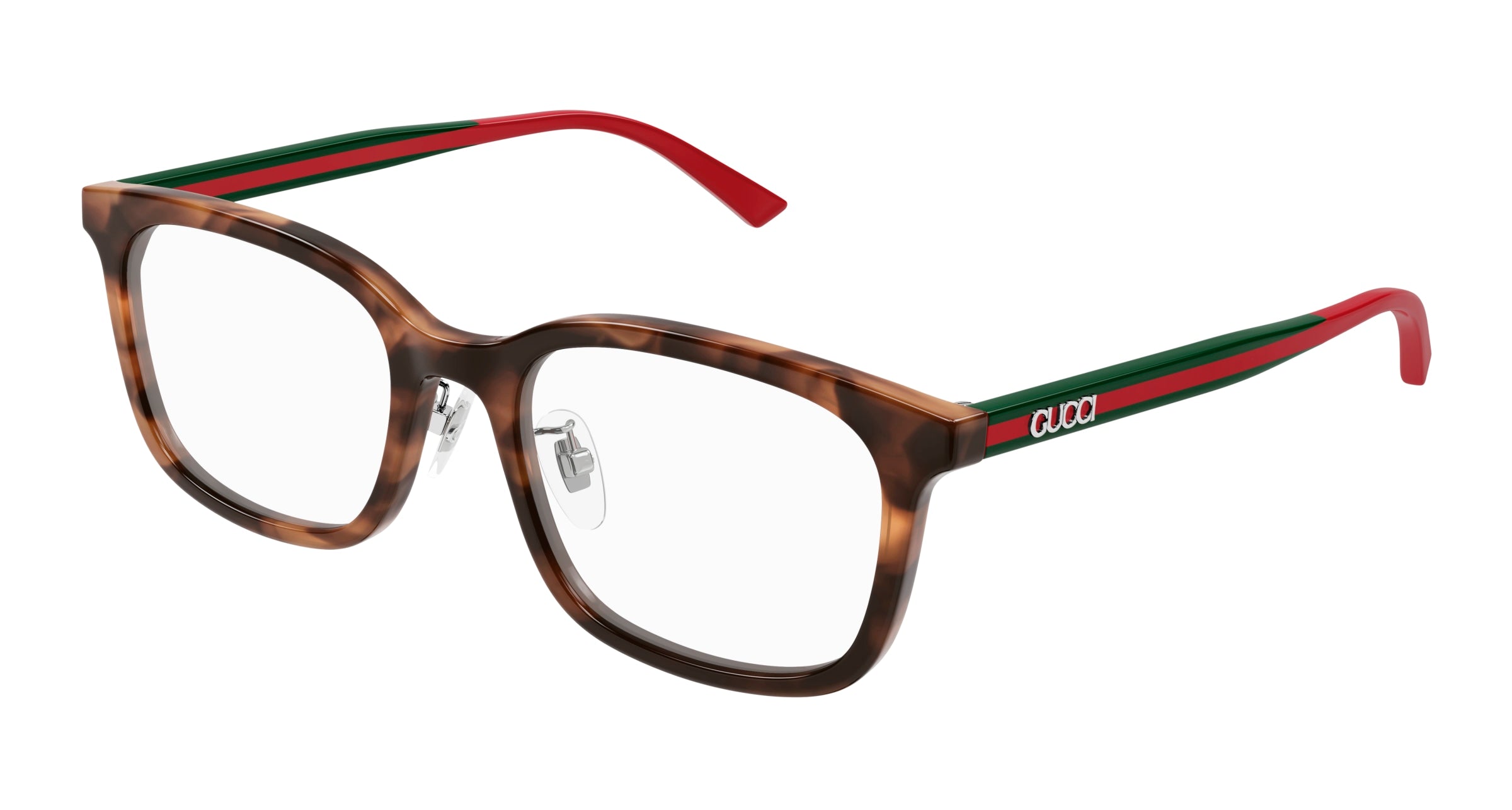 Gucci Uomo Gucci GG1873OK 003 Montature da vista Acetato Havana Trasparente Squadrata Gucci Uomo Gucci GG1873OK 003 Montature da vista Acetato Havana Trasparente Squadrata