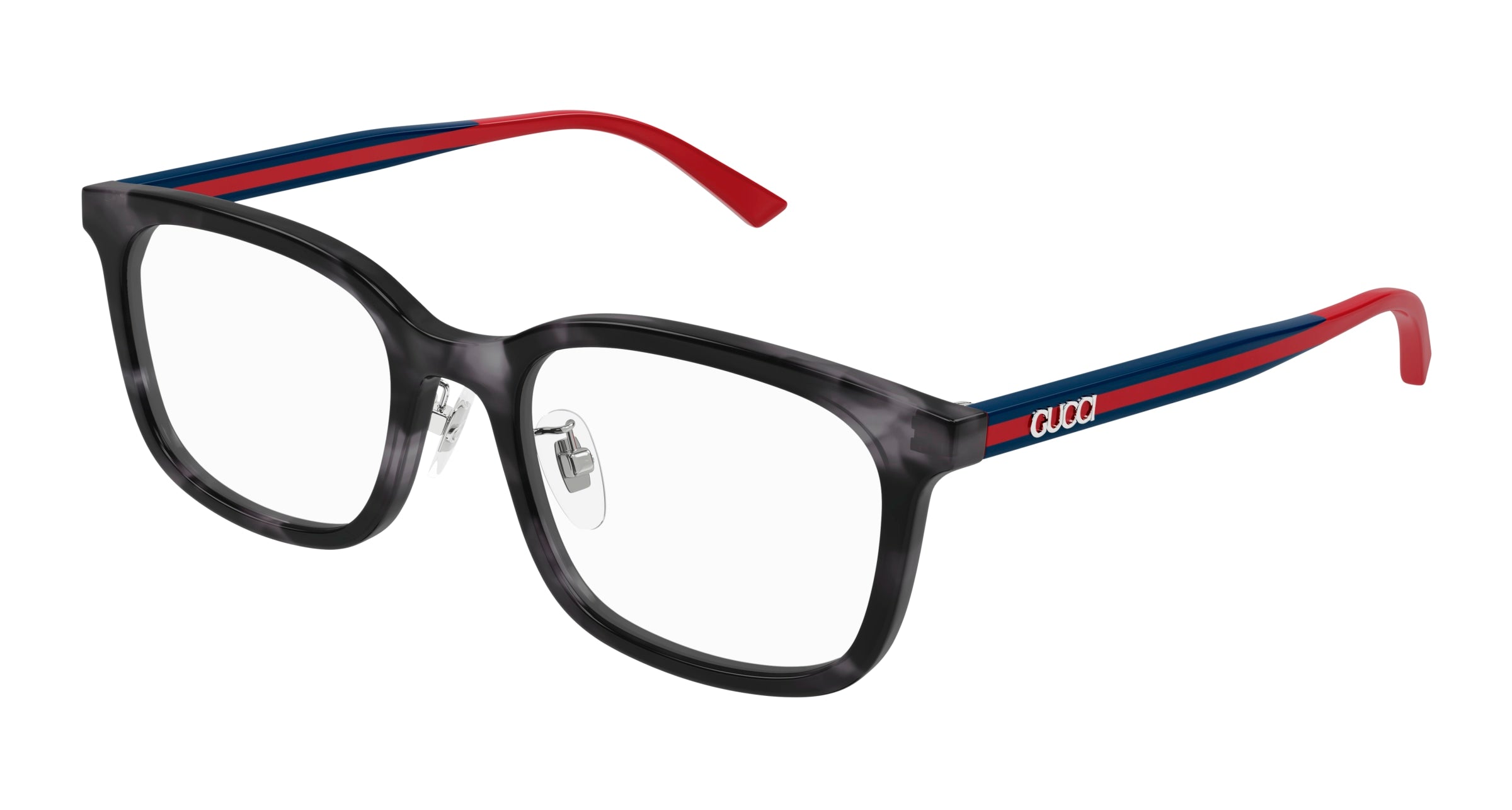 Gucci Uomo Gucci GG1873OK 004 Montature da vista Acetato Havana Trasparente Squadrata