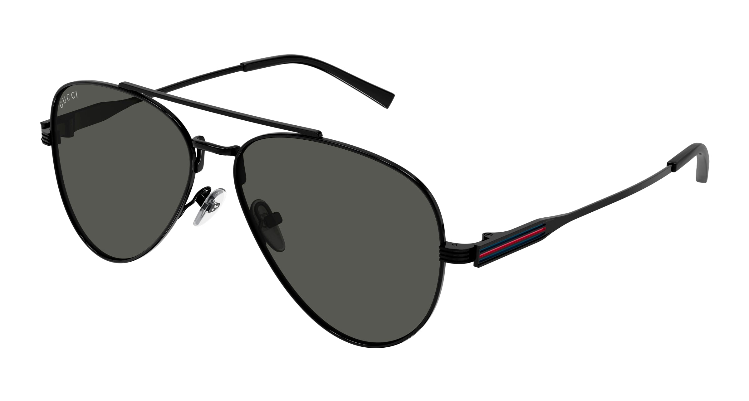 Gucci Uomo Gucci GG1874S 001 Occhiali da sole Metallo Nero Grigio Pilot Gucci Uomo Gucci GG1874S 001 Occhiali da sole Metallo Nero Grigio Pilot