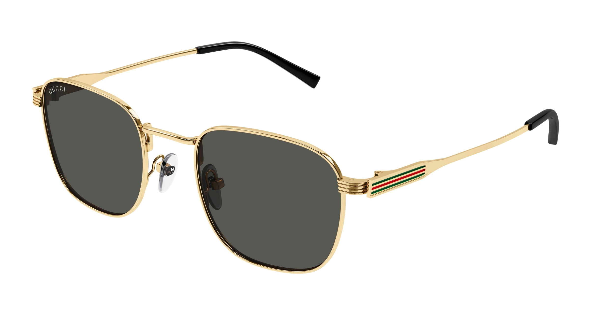 Gucci Uomo Gucci GG1876S 001 Occhiali da sole Metallo Oro Grigio Rotonda Gucci Uomo Gucci GG1876S 001 Occhiali da sole Metallo Oro Grigio Rotonda