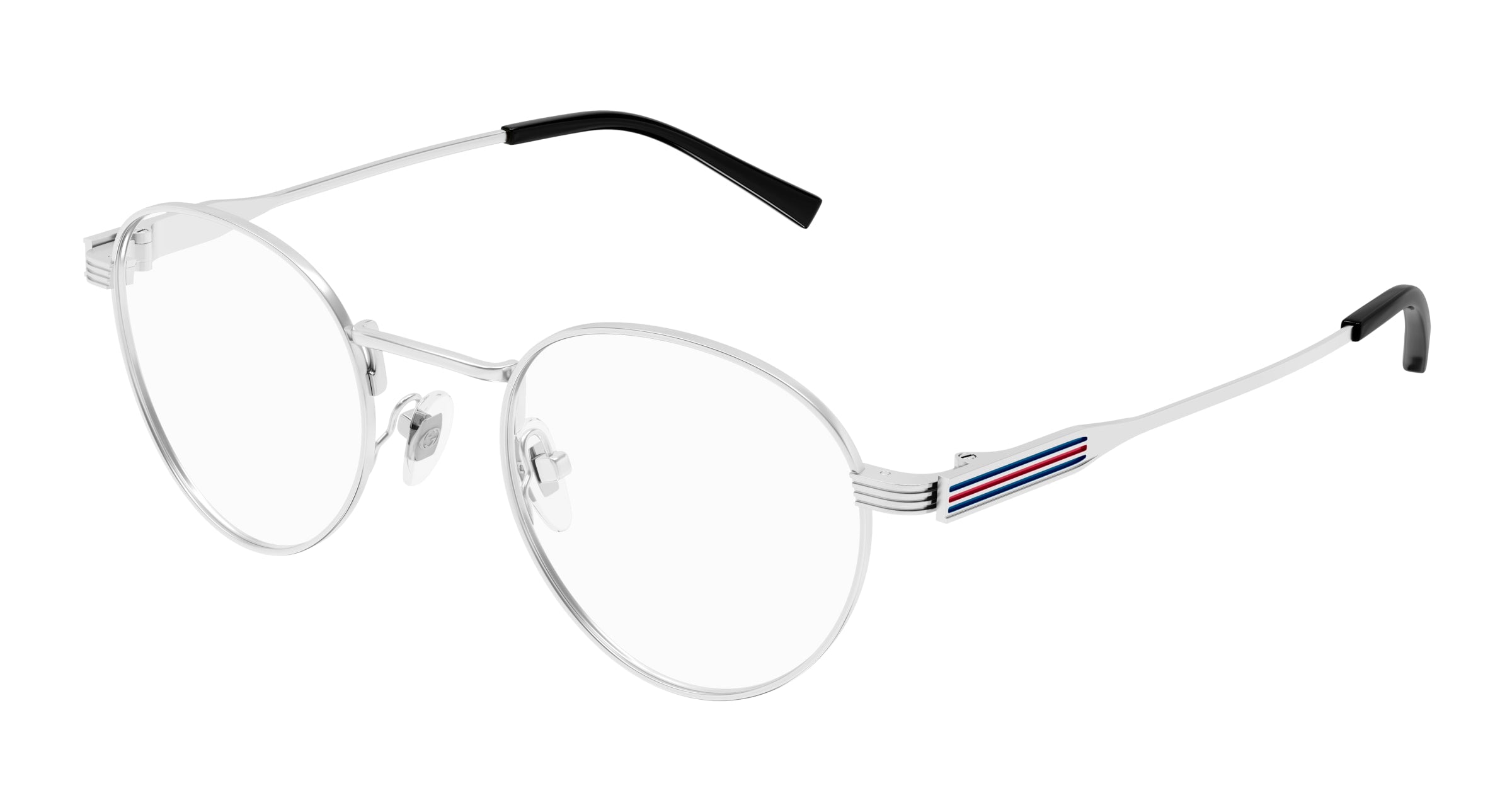 Gucci Uomo Gucci GG1877O 002 Montature da vista Metallo Argento Trasparente Rotonda