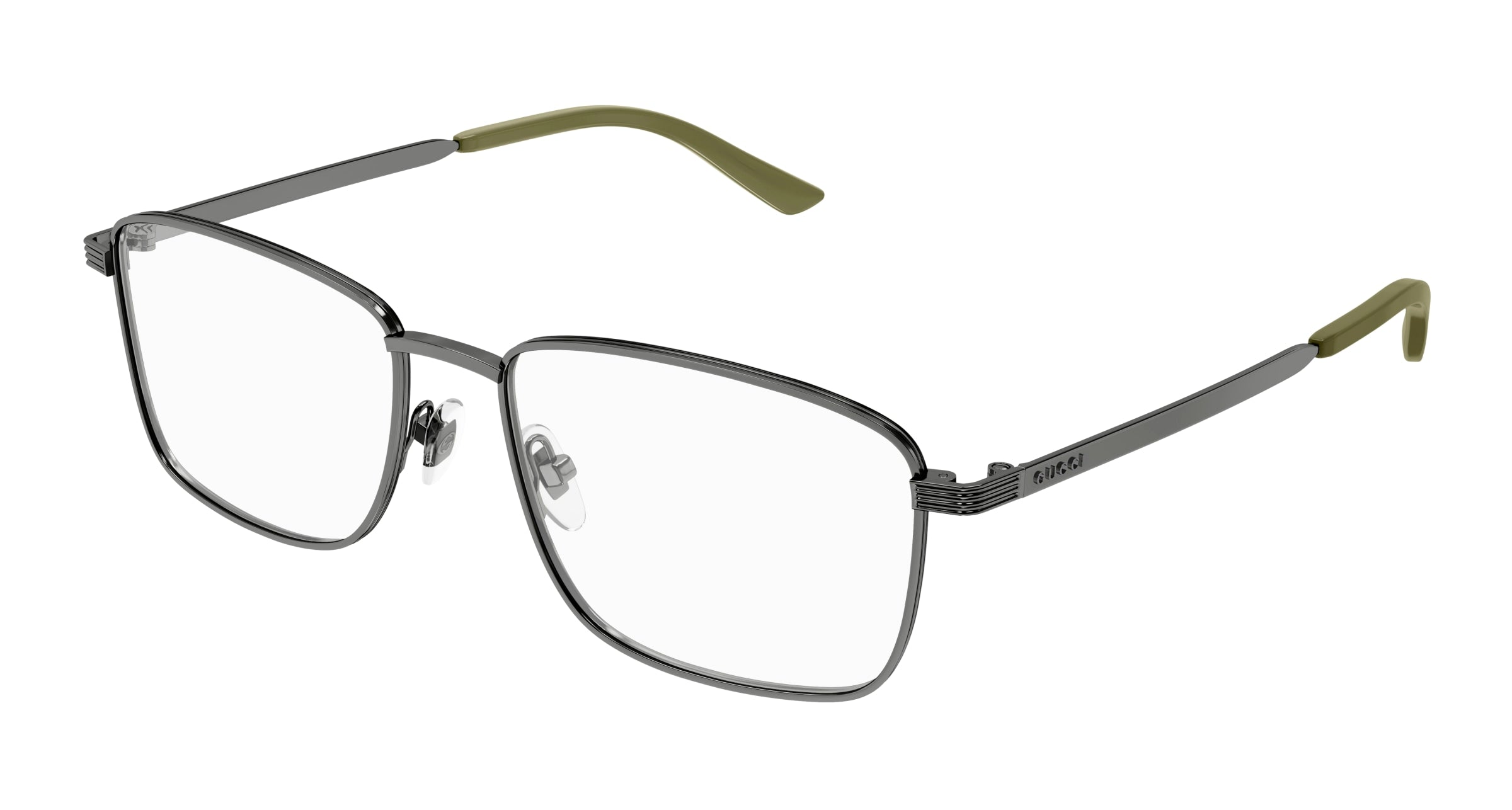 Gucci Uomo Gucci GG1882O 003 Montature da vista Metallo Rutenio Trasparente Squadrata Gucci Uomo Gucci GG1882O 003 Montature da vista Metallo Rutenio Trasparente Squadrata