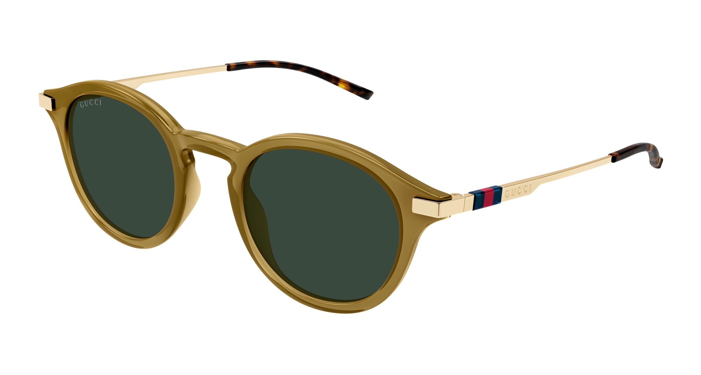 Gucci Uomo Gucci GG1890S 003 Occhiali da sole Acetato Marrone Verde Rotonda Gucci Uomo Gucci GG1890S 003 Occhiali da sole Acetato Marrone Verde Rotonda