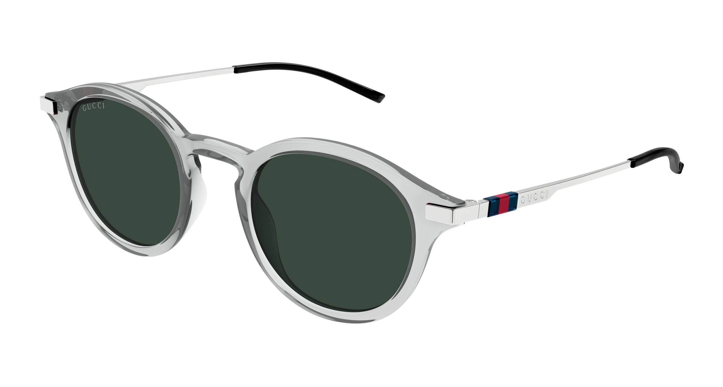 Gucci Uomo Gucci GG1890SA 003 Occhiali da sole Acetato Grigio Verde Rotonda Gucci Uomo Gucci GG1890SA 003 Occhiali da sole Acetato Grigio Verde Rotonda