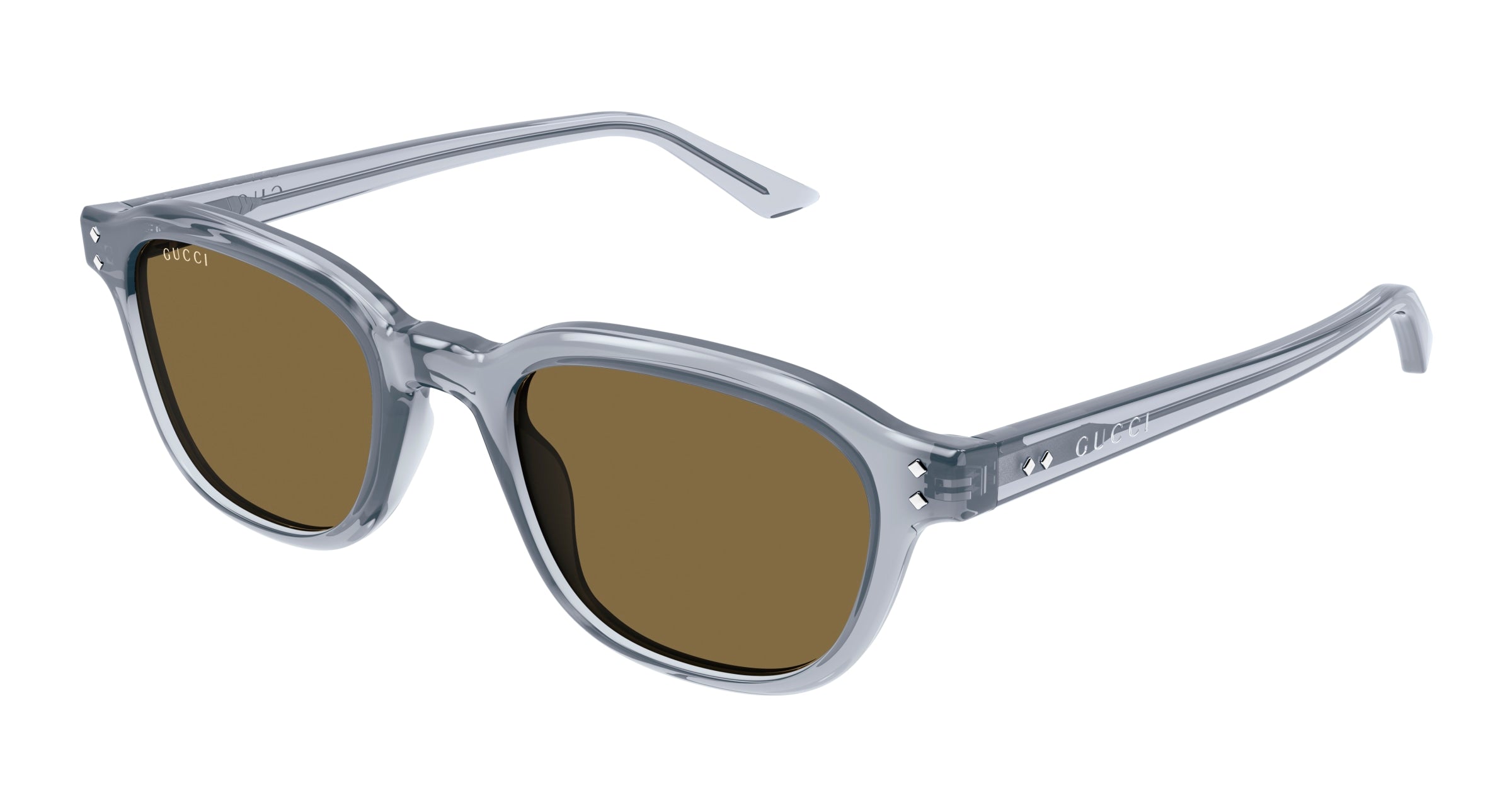 Gucci Uomo Gucci GG1892S 005 Occhiali da sole Acetato Grigio Marrone Rotonda