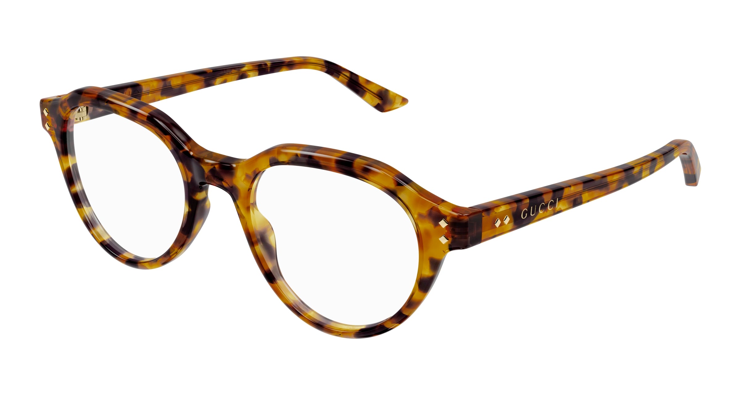 Gucci Uomo Gucci GG1894O 002 Montature da vista Acetato Havana Trasparente Rotonda Gucci Uomo Gucci GG1894O 002 Montature da vista Acetato Havana Trasparente Rotonda