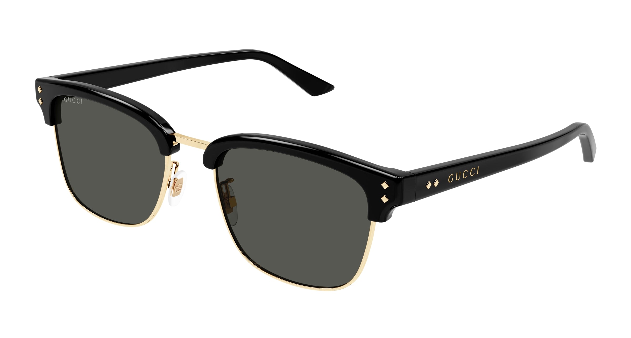 Gucci Uomo Gucci GG1897SK 001 Occhiali da sole Acetato Nero Grigio Squadrata