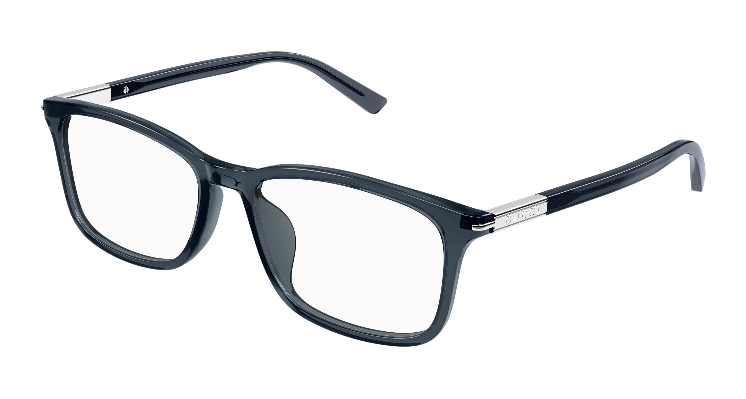 Gucci Uomo Gucci GG1900OA 002 Montature da vista Acetato Grigio Trasparente Squadrata