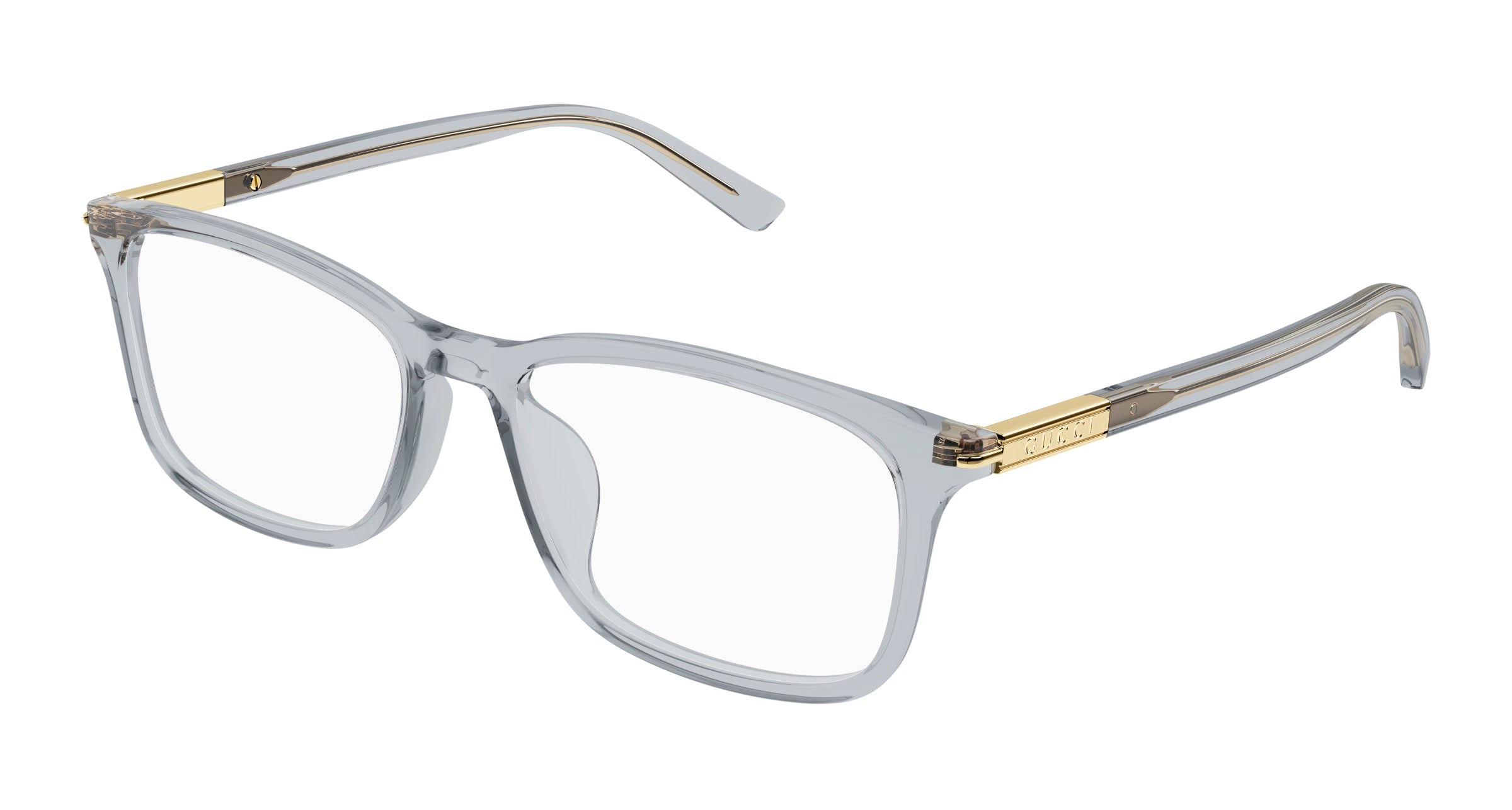 Gucci Uomo Gucci GG1900OA 003 Montature da vista Acetato Grigio Trasparente Squadrata