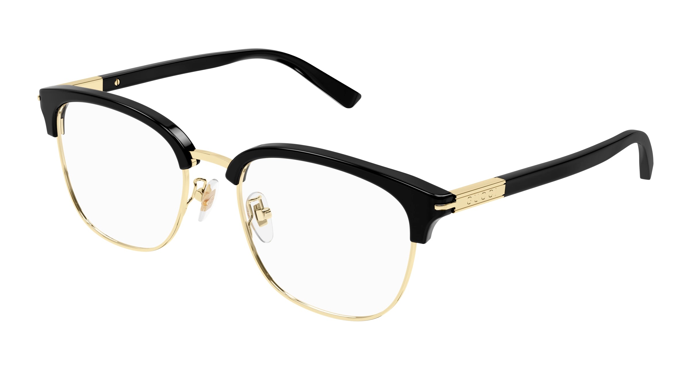 Gucci Uomo Gucci GG1901OA 001 Montature da vista Acetato Nero Trasparente Rotonda Gucci Uomo Gucci GG1901OA 001 Montature da vista Acetato Nero Trasparente Rotonda