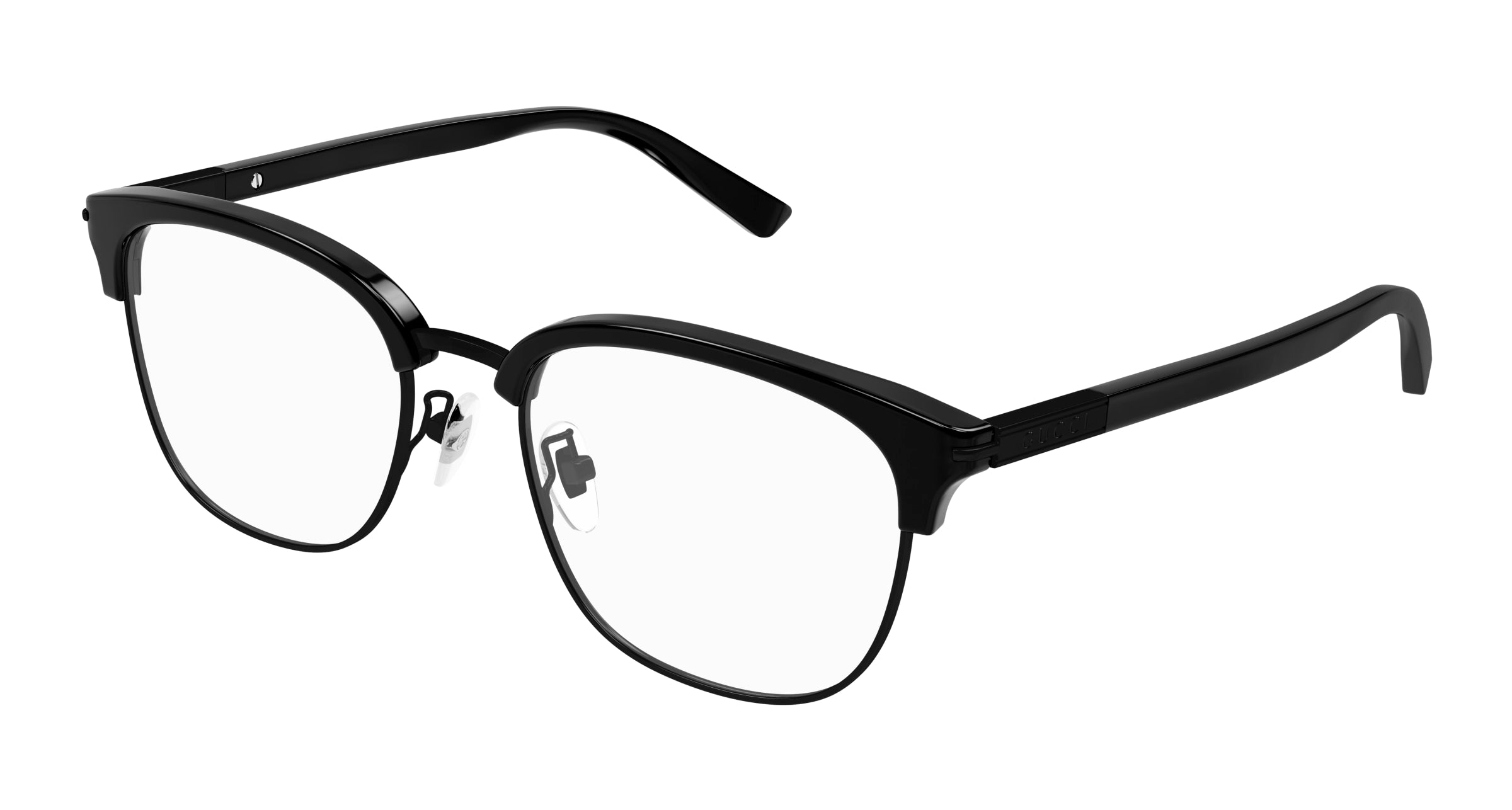 Gucci Uomo Gucci GG1901OA 003 Montature da vista Acetato Nero Trasparente Rotonda Gucci Uomo Gucci GG1901OA 003 Montature da vista Acetato Nero Trasparente Rotonda