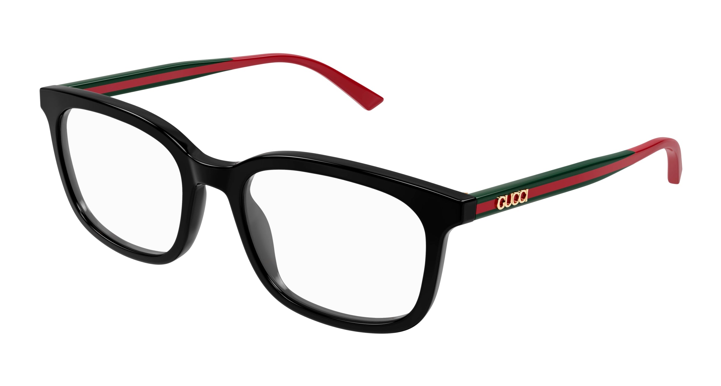 Gucci Uomo Gucci GG1928O 001 Montature da vista Acetato Nero Trasparente Squadrata