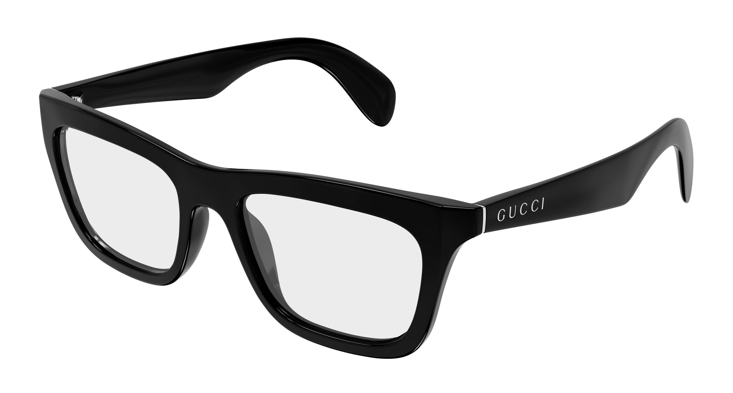 Gucci Uomo Gucci GG1933O 001 Montature da vista Iniettato Nero Trasparente Squadrata