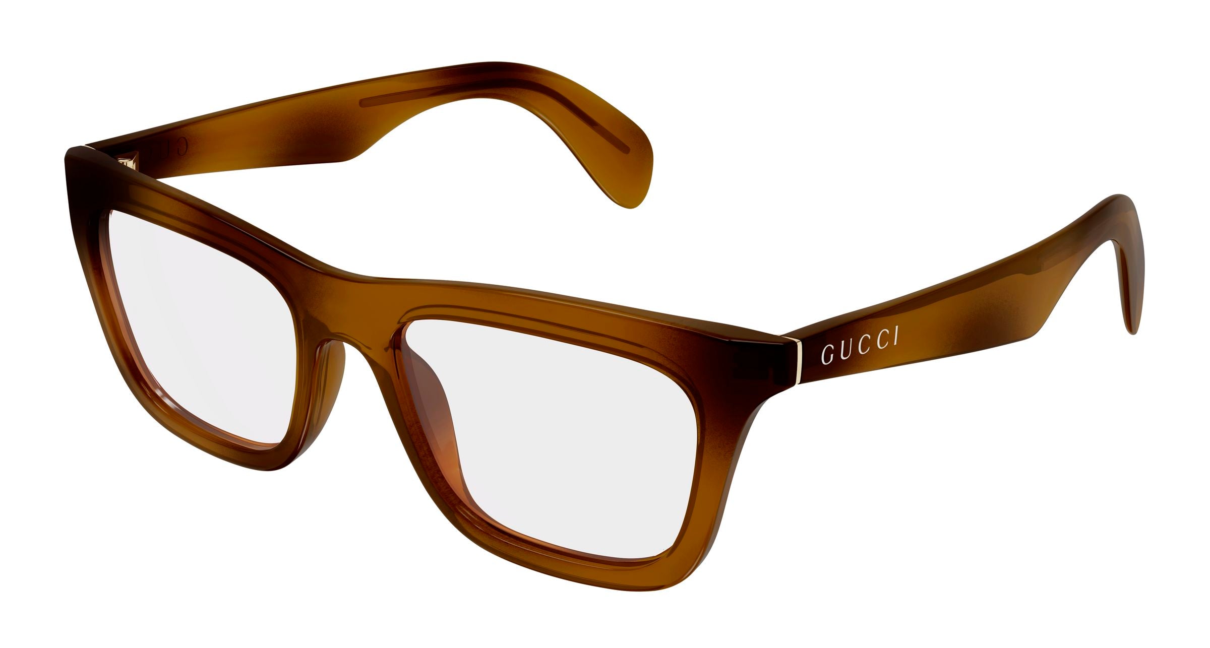 Gucci Uomo Gucci GG1933O 002 Montature da vista Iniettato Havana Trasparente Squadrata Gucci Uomo Gucci GG1933O 002 Montature da vista Iniettato Havana Trasparente Squadrata
