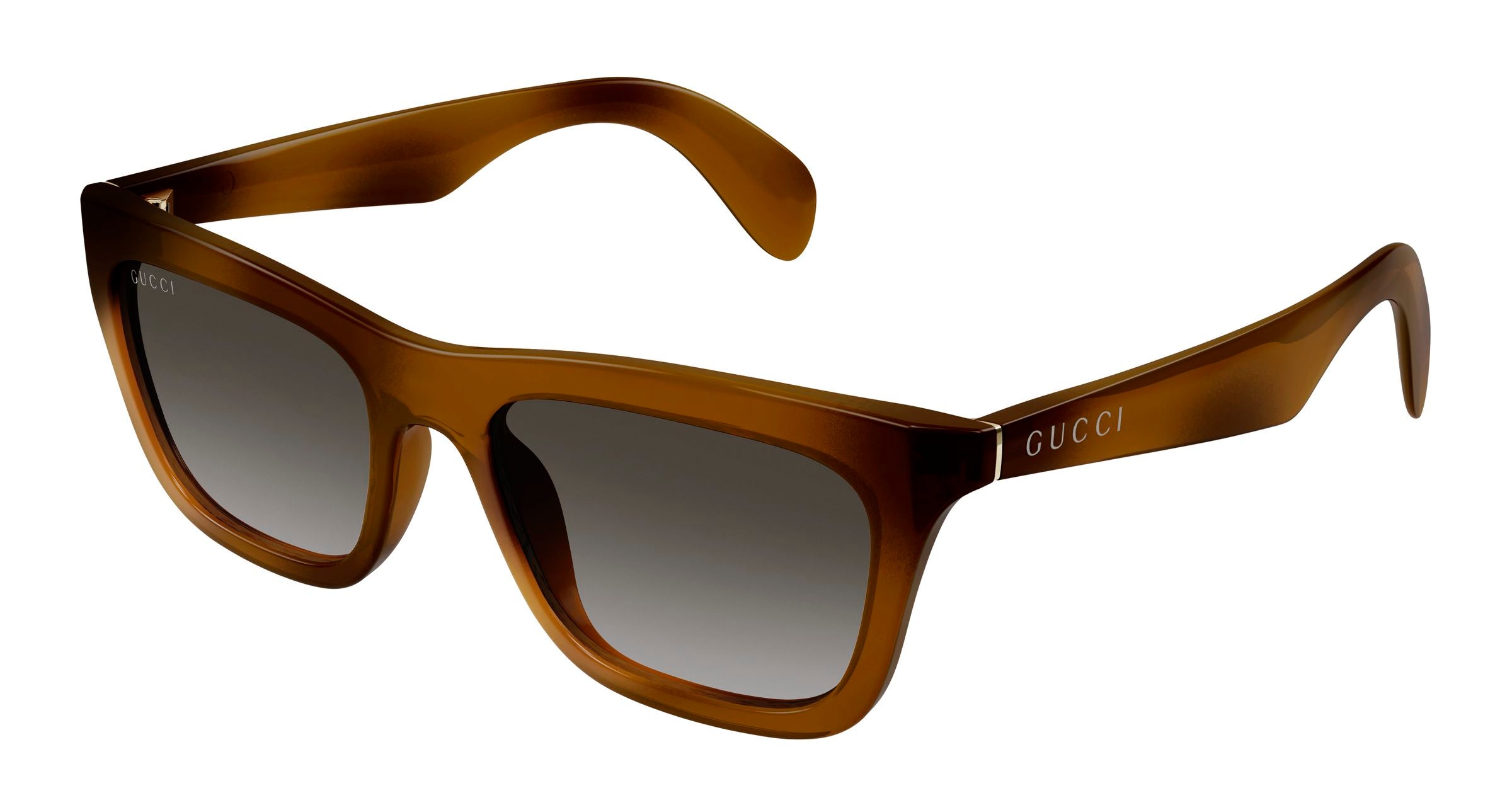 Gucci Uomo Gucci GG1933S 002 Occhiali da sole Iniettato Havana Grigio Squadrata Gucci Uomo Gucci GG1933S 002 Occhiali da sole Iniettato Havana Grigio Squadrata