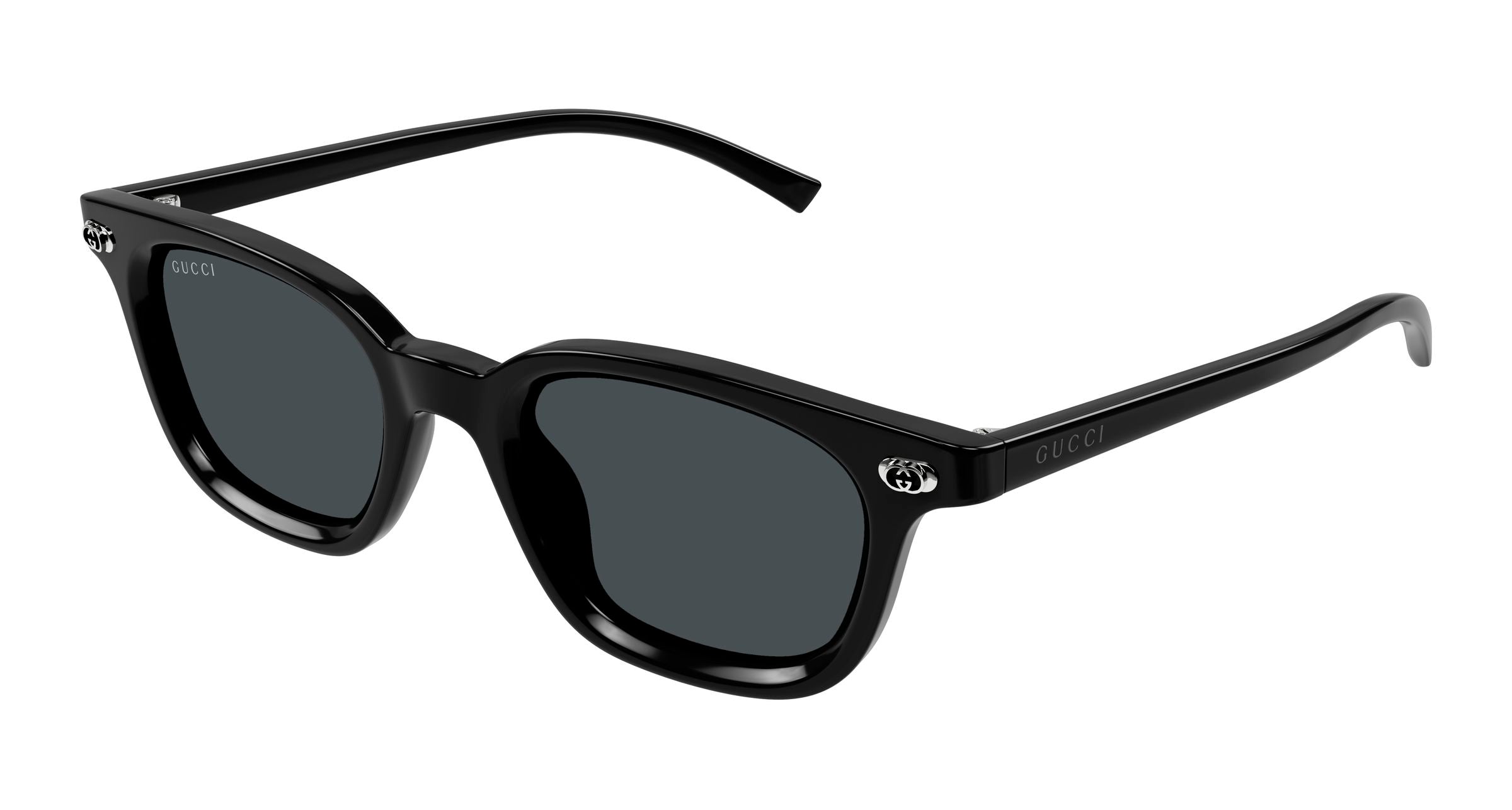 Gucci Uomo Gucci GG1946S 001 Occhiali da sole Acetato Nero Grigio Rotonda