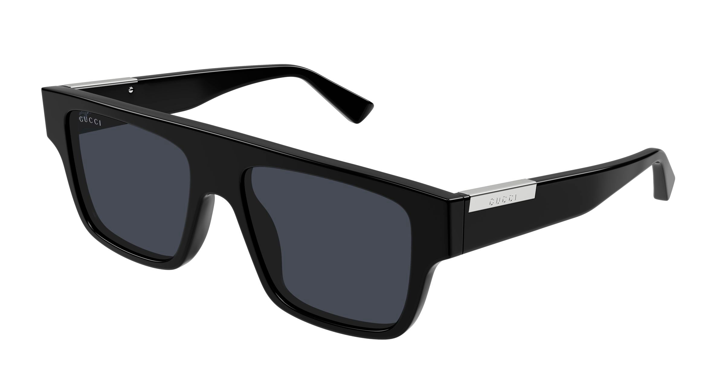 Gucci Uomo Gucci GG1960S 001 Occhiali da sole Acetato Nero Blu Squadrata Gucci Uomo Gucci GG1960S 001 Occhiali da sole Acetato Nero Blu Squadrata
