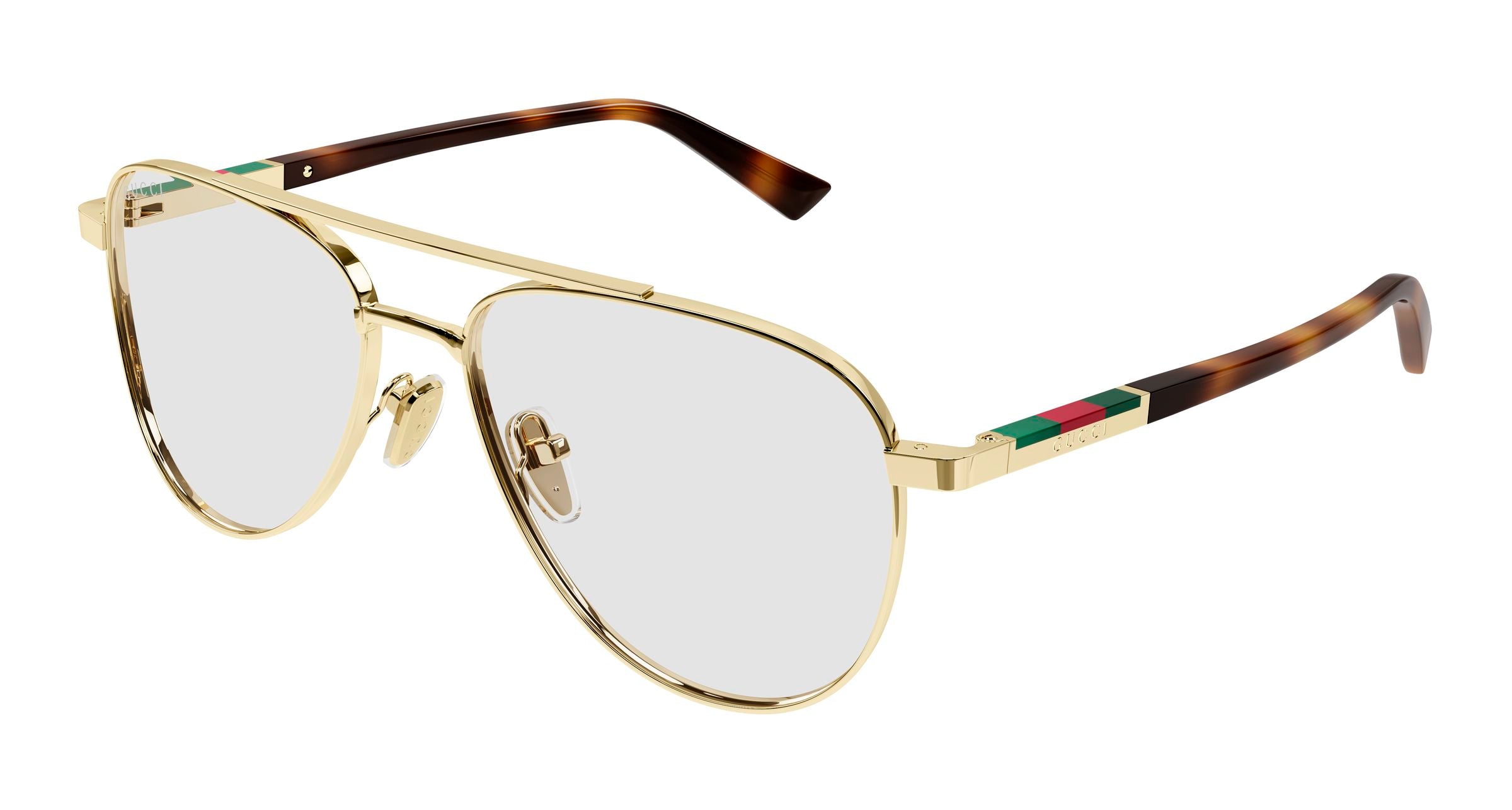 Gucci Uomo Gucci GG1962S 005 Occhiali da sole Metallo Oro Trasparente Pilot Gucci Uomo Gucci GG1962S 005 Occhiali da sole Metallo Oro Trasparente Pilot