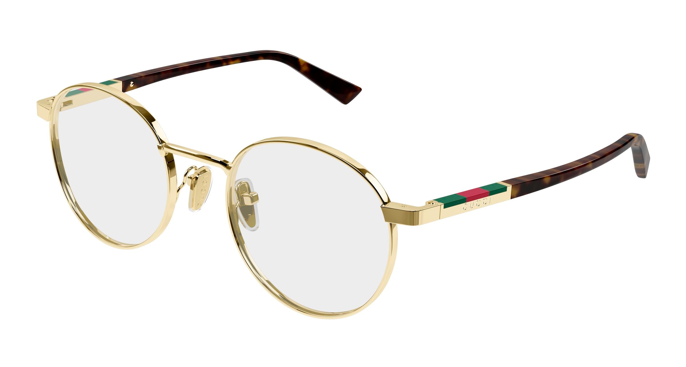 Gucci Uomo Gucci GG1966OK 002 Montature da vista Metallo Oro Trasparente Rotonda
