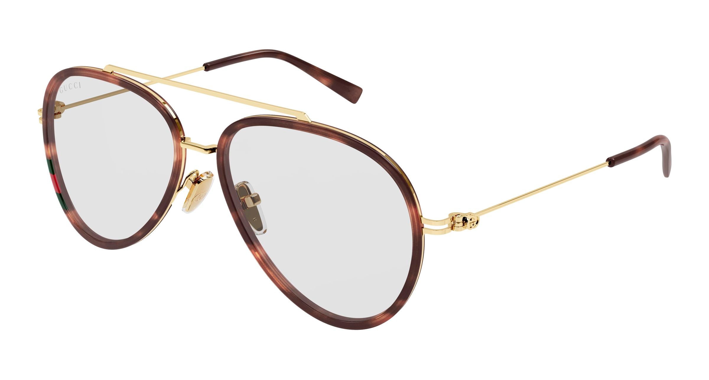 Gucci Uomo Gucci GG1981S 006 Occhiali da sole Iniettato Havana Trasparente Pilot Gucci Uomo Gucci GG1981S 006 Occhiali da sole Iniettato Havana Trasparente Pilot