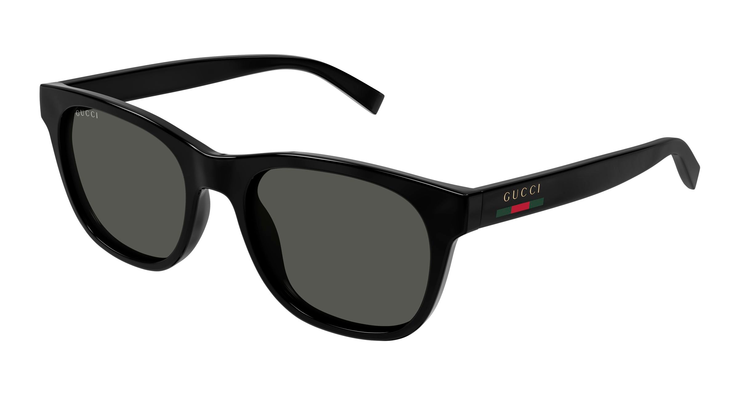 Gucci Uomo Gucci GG1985S 001 Occhiali da sole Iniettato Nero Grigio Rotonda