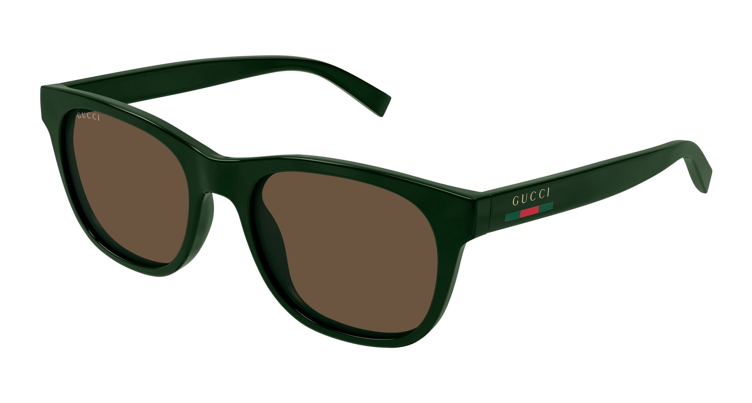 Gucci Uomo Gucci GG1985S 004 Occhiali da sole Iniettato Verde Marrone Rotonda