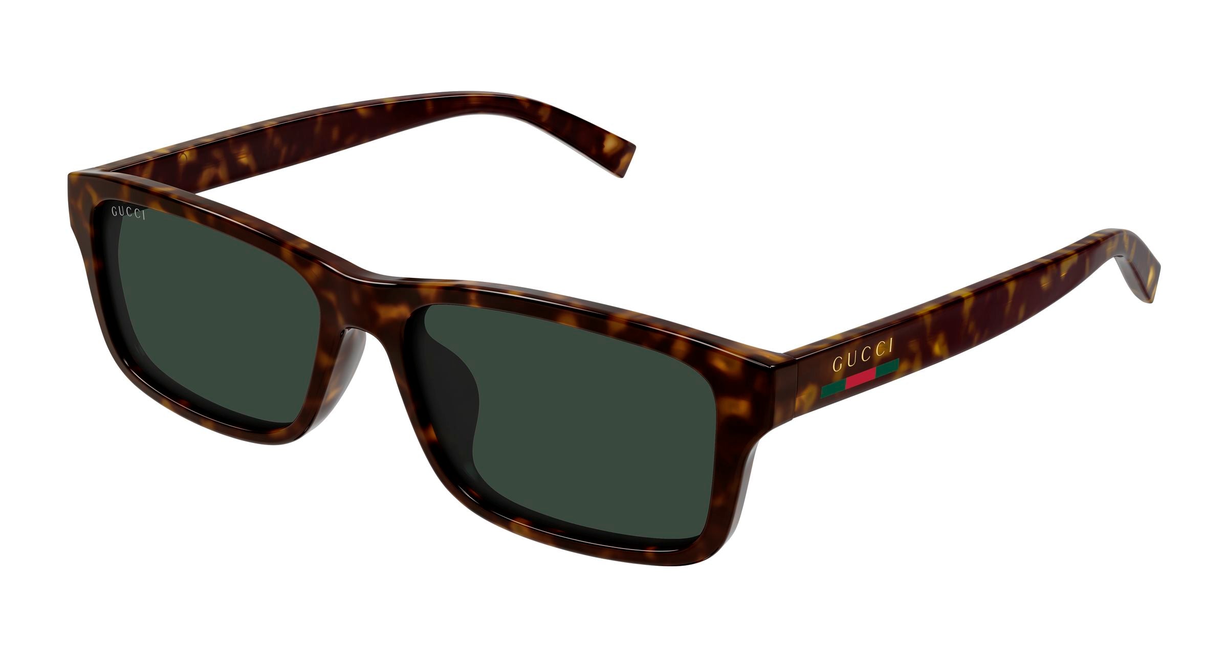 Gucci Uomo Gucci GG1986SA 002 Occhiali da sole Iniettato Havana Verde Squadrata Gucci Uomo Gucci GG1986SA 002 Occhiali da sole Iniettato Havana Verde Squadrata