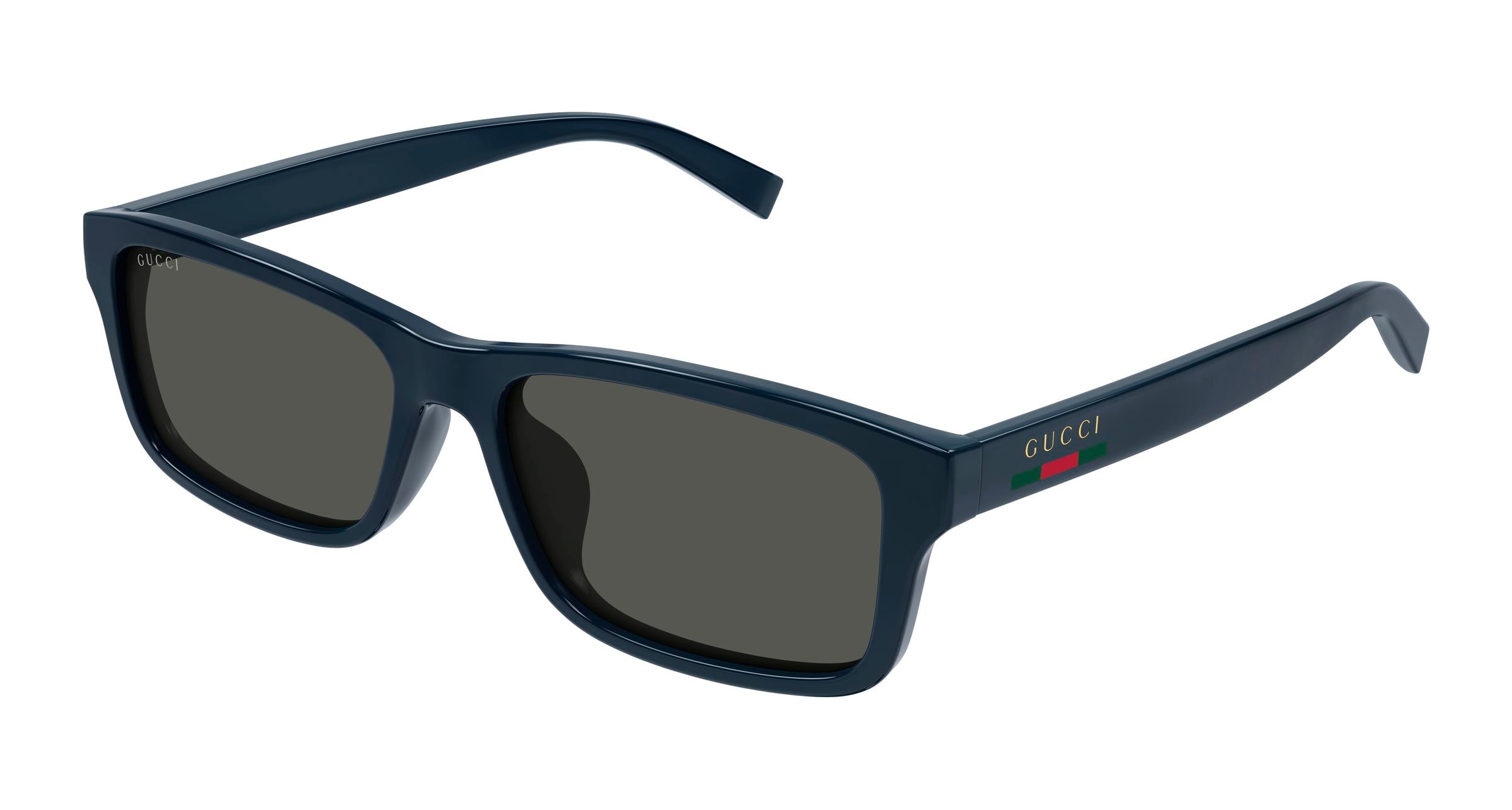 Gucci Uomo Gucci GG1986SA 004 Occhiali da sole Iniettato Blu Grigio Squadrata