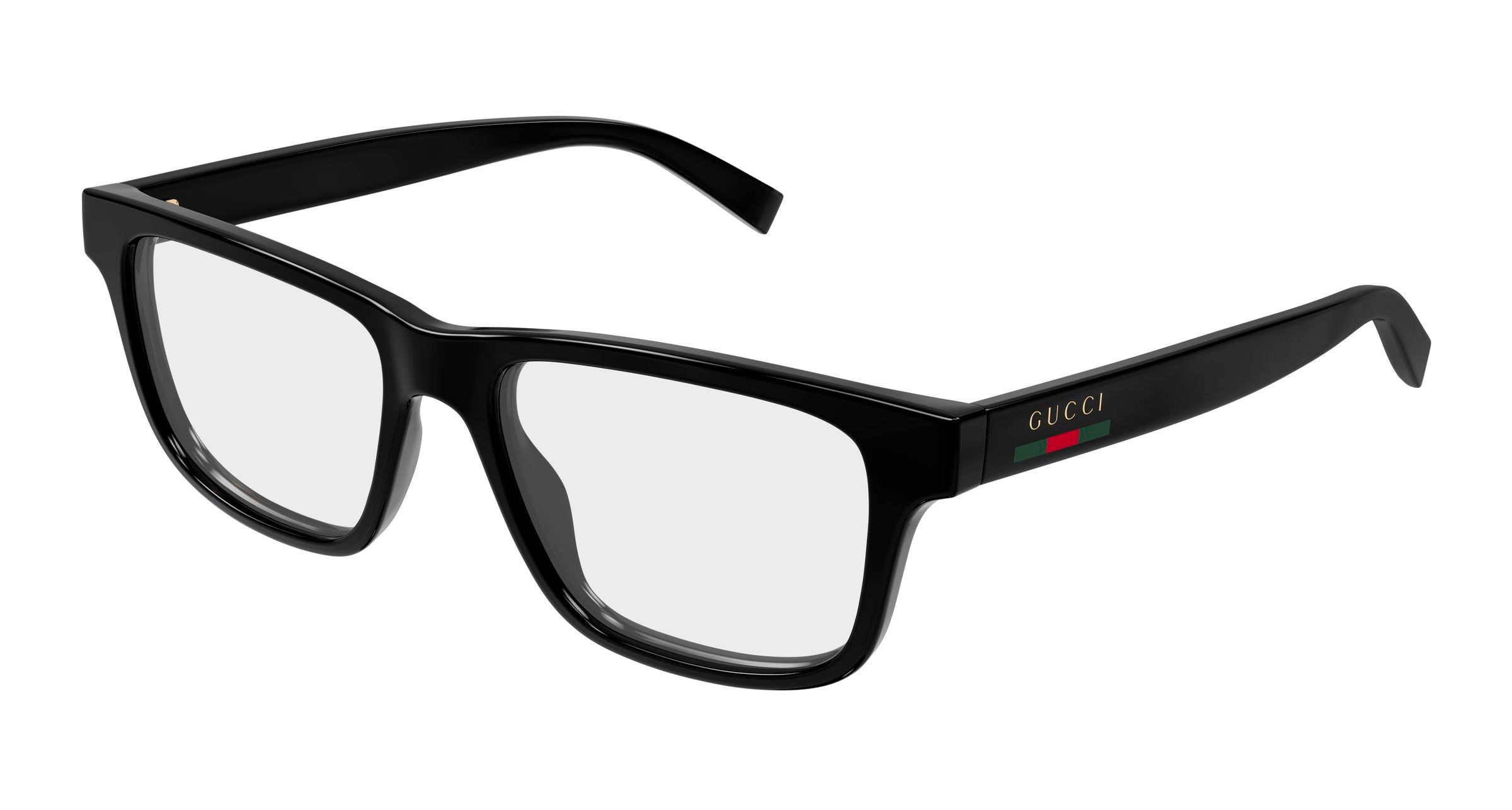 Gucci Uomo Gucci GG1987O 001 Montature da vista Iniettato Nero Trasparente Squadrata
