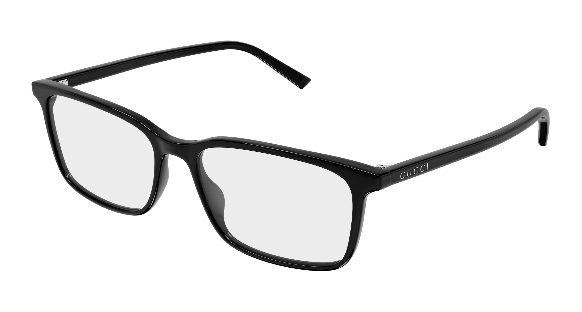Gucci Uomo Gucci GG1997O 005 Montature da vista Acetato Nero Trasparente Squadrata