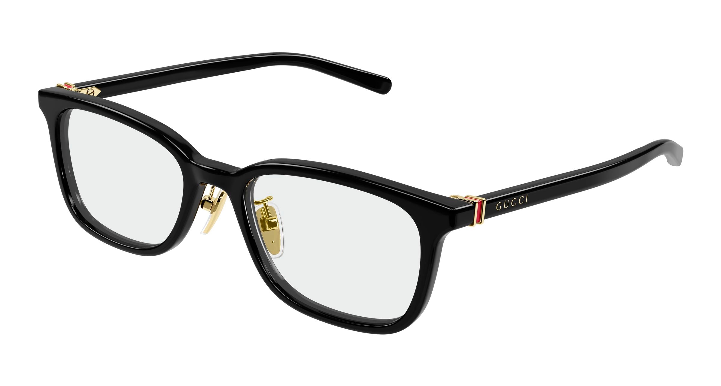 Gucci Uomo Gucci GG2002OJ 001 Montature da vista Acetato Nero Trasparente Squadrata Gucci Uomo Gucci GG2002OJ 001 Montature da vista Acetato Nero Trasparente Squadrata