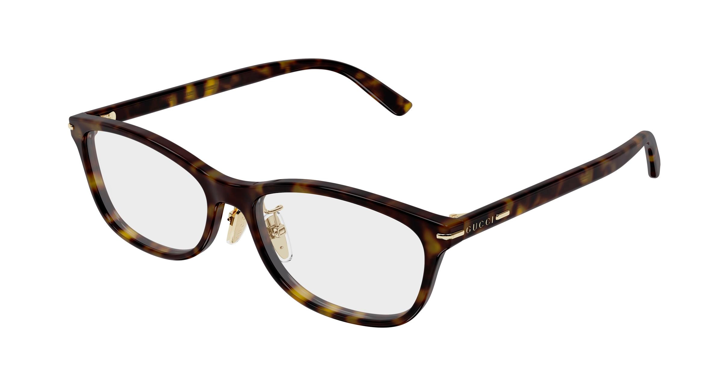 Gucci Uomo Gucci GG2003OJ 002 Montature da vista Acetato Havana Trasparente Squadrata Gucci Uomo Gucci GG2003OJ 002 Montature da vista Acetato Havana Trasparente Squadrata