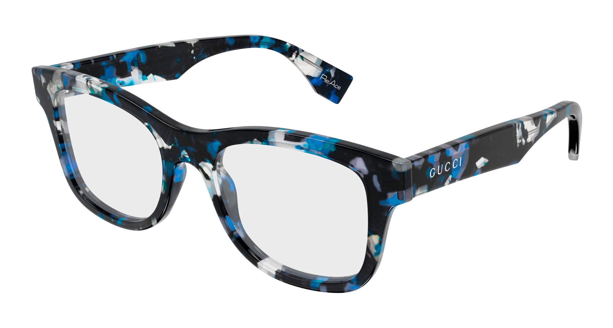 Gucci Uomo Gucci GG2010O 002 Montature da vista Acetato Havana Trasparente Squadrata Gucci Uomo Gucci GG2010O 002 Montature da vista Acetato Havana Trasparente Squadrata