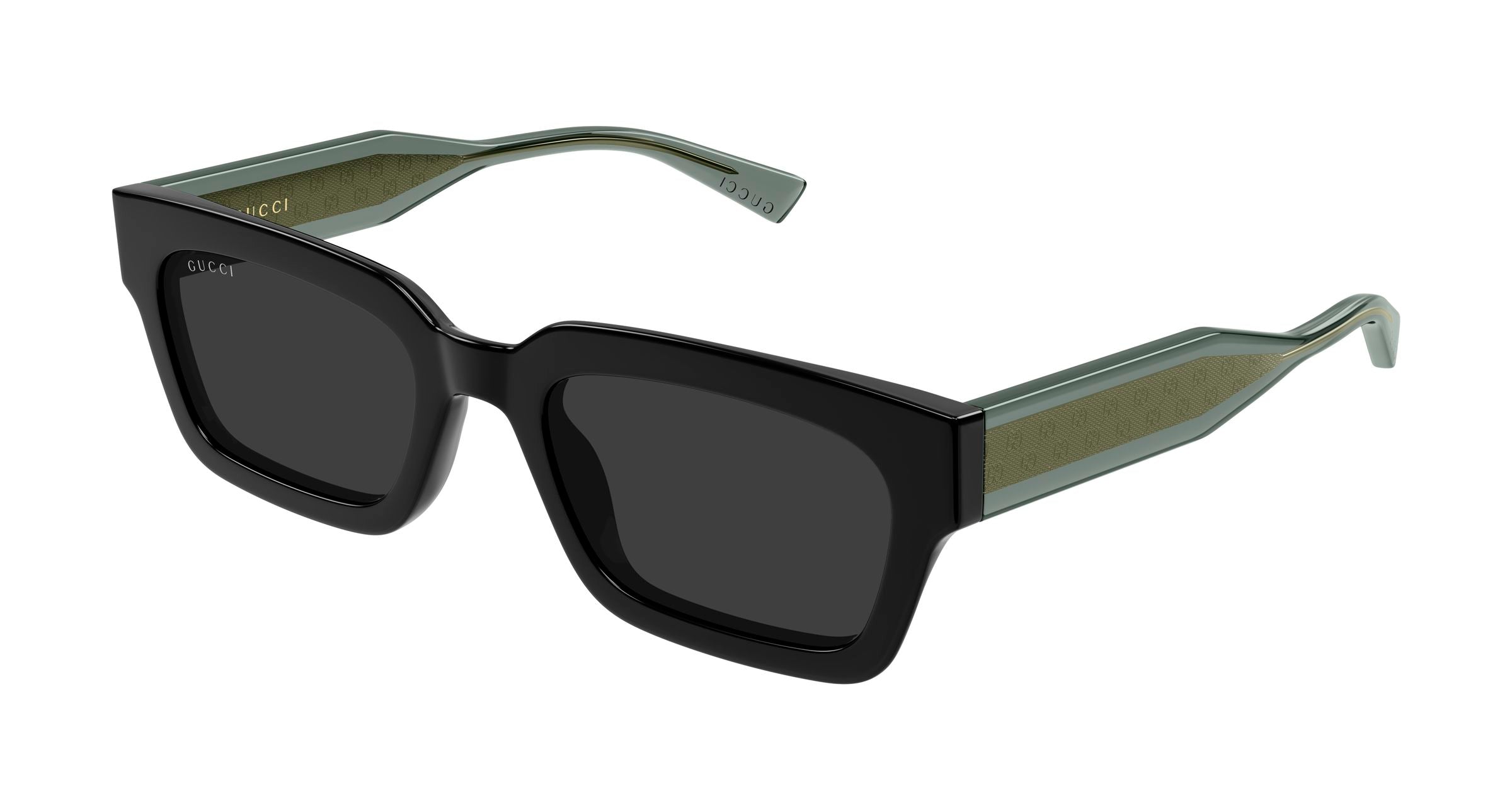 Gucci Uomo Gucci GG2069S 001 Occhiali da sole Acetato Nero Grigio Squadrata