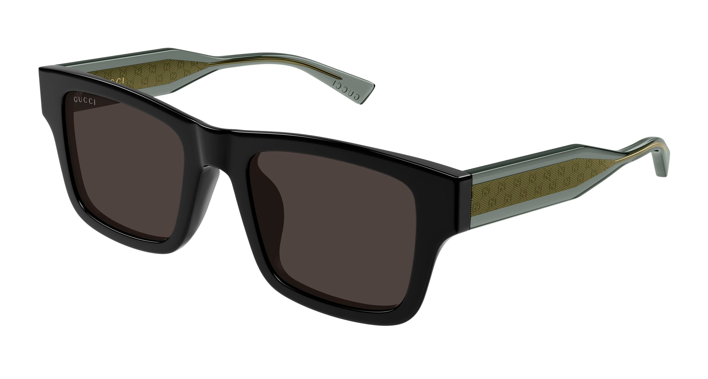 Gucci Uomo Gucci GG2072SA 002 Occhiali da sole Acetato Nero Grigio Squadrata Gucci Uomo Gucci GG2072SA 002 Occhiali da sole Acetato Nero Grigio Squadrata