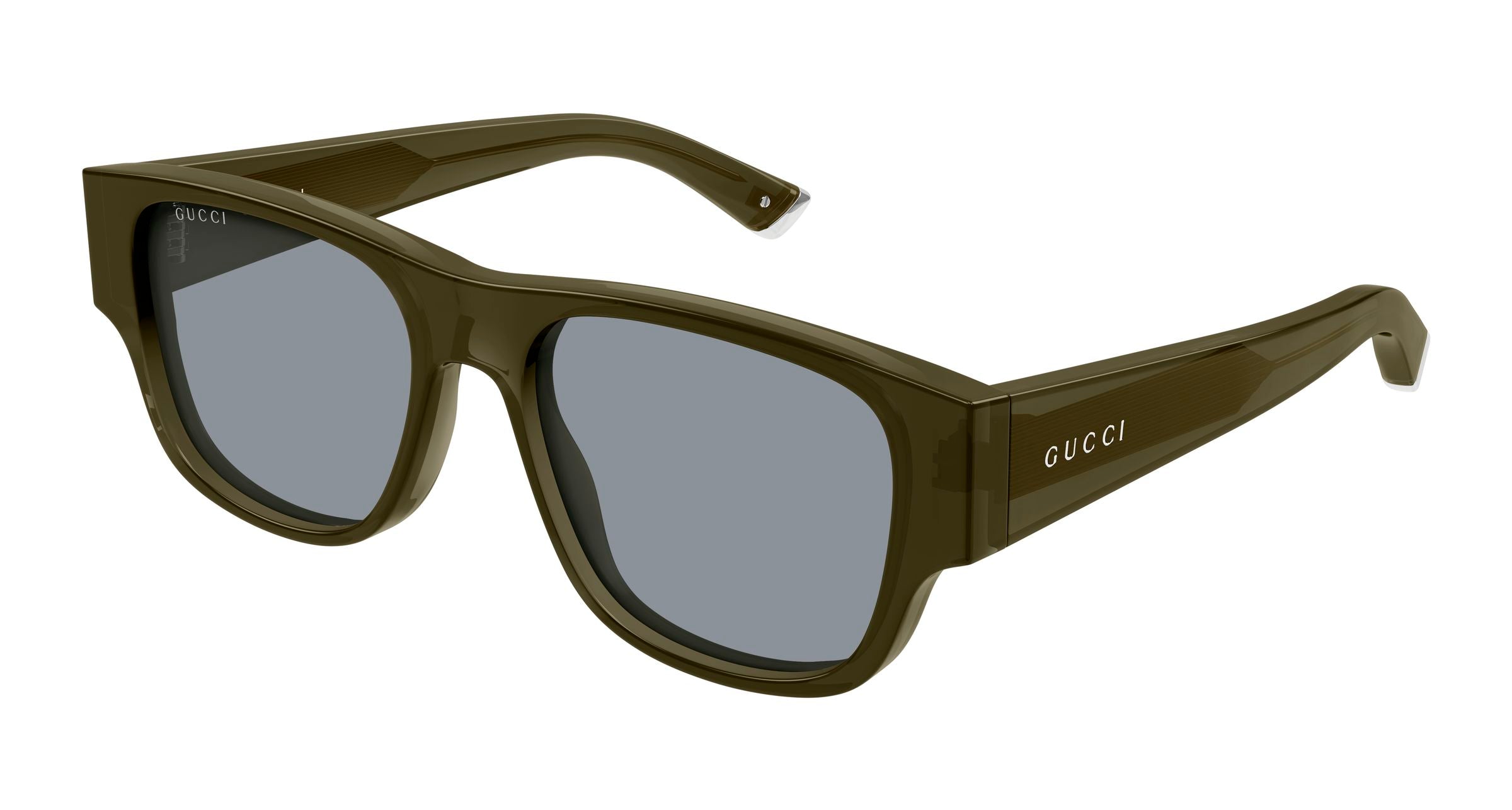Gucci Uomo Gucci GG2075S 003 Occhiali da sole Acetato Verde Grigio Squadrata Gucci Uomo Gucci GG2075S 003 Occhiali da sole Acetato Verde Grigio Squadrata