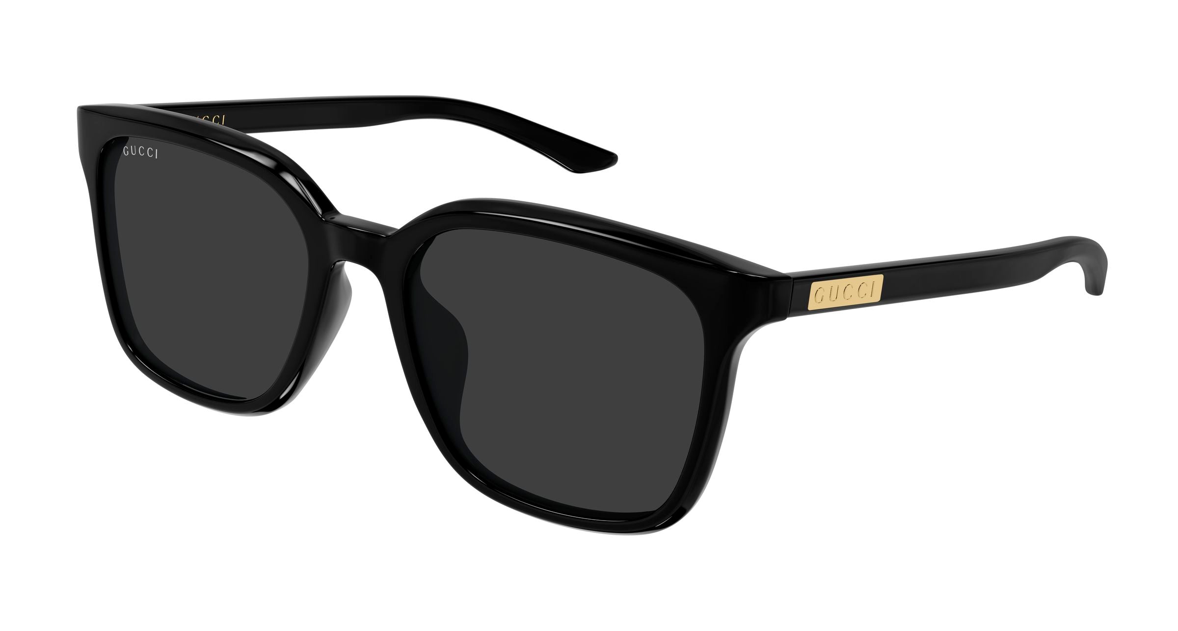 Gucci Uomo Gucci GG2080SK 001 Occhiali da sole Acetato Nero Grigio Squadrata