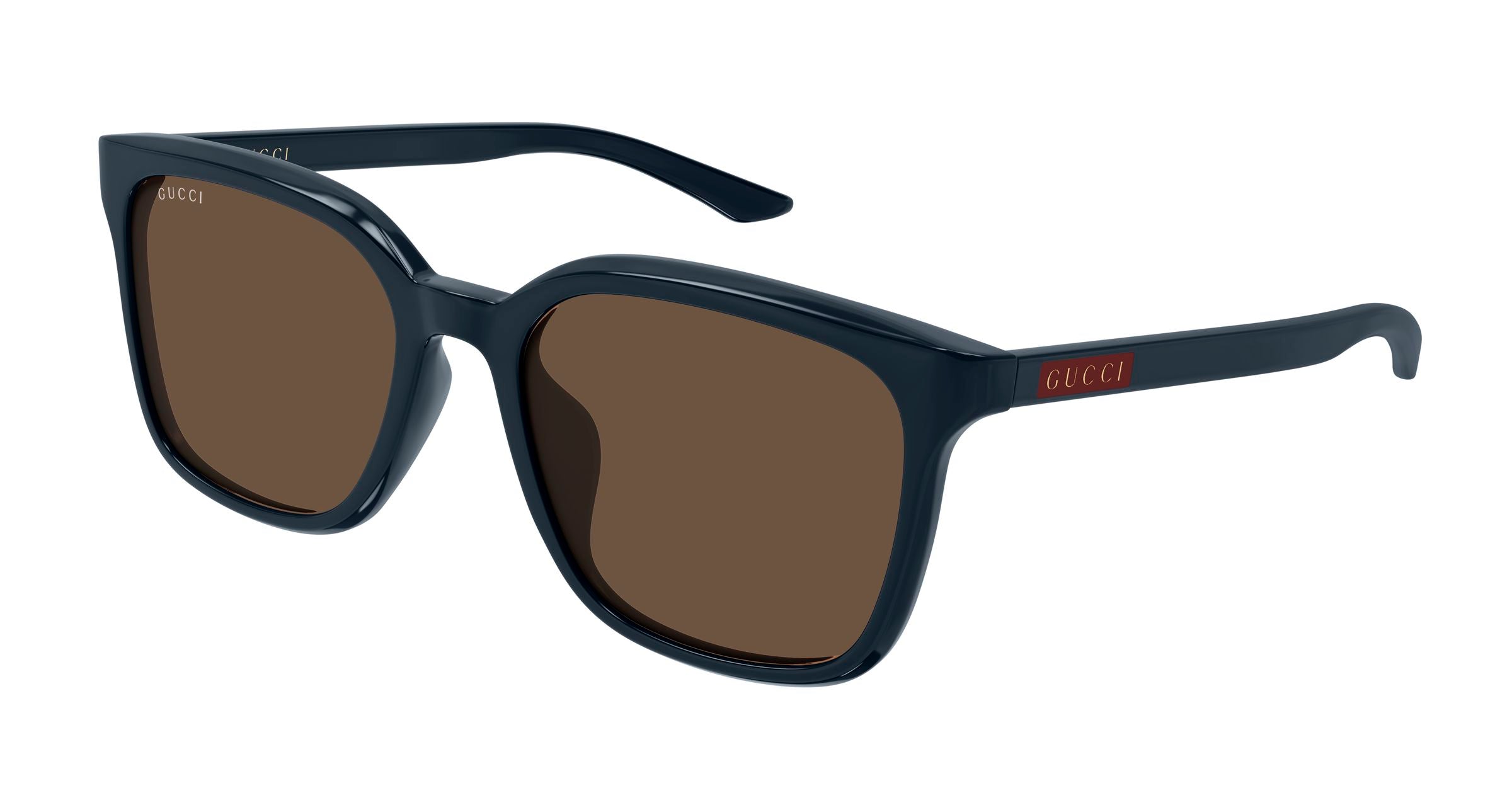 Gucci Uomo Gucci GG2080SK 004 Occhiali da sole Acetato Blu Marrone Squadrata Gucci Uomo Gucci GG2080SK 004 Occhiali da sole Acetato Blu Marrone Squadrata
