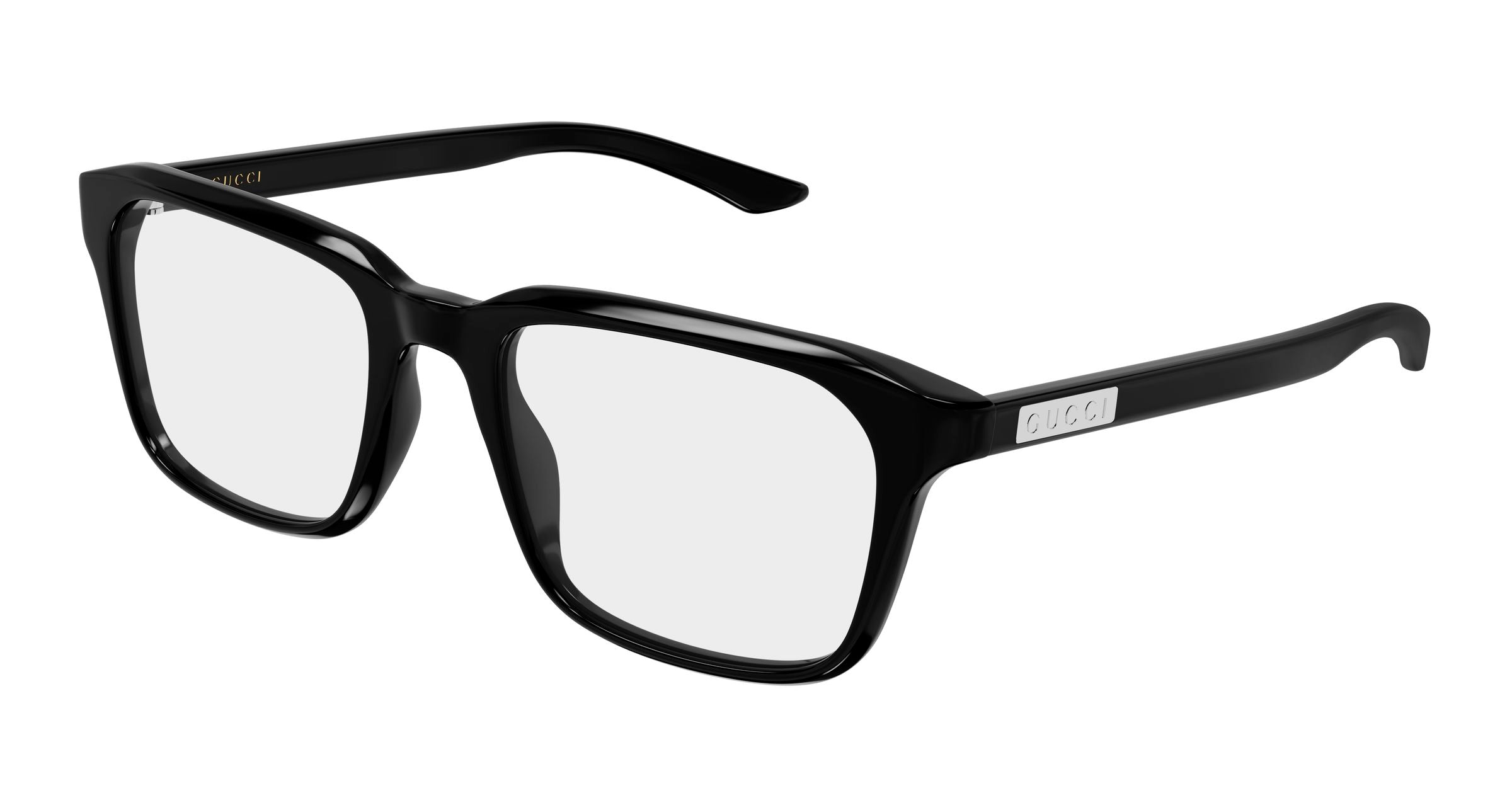 Gucci Uomo Gucci GG2081O 005 Montature da vista Acetato Nero Trasparente Squadrata Gucci Uomo Gucci GG2081O 005 Montature da vista Acetato Nero Trasparente Squadrata