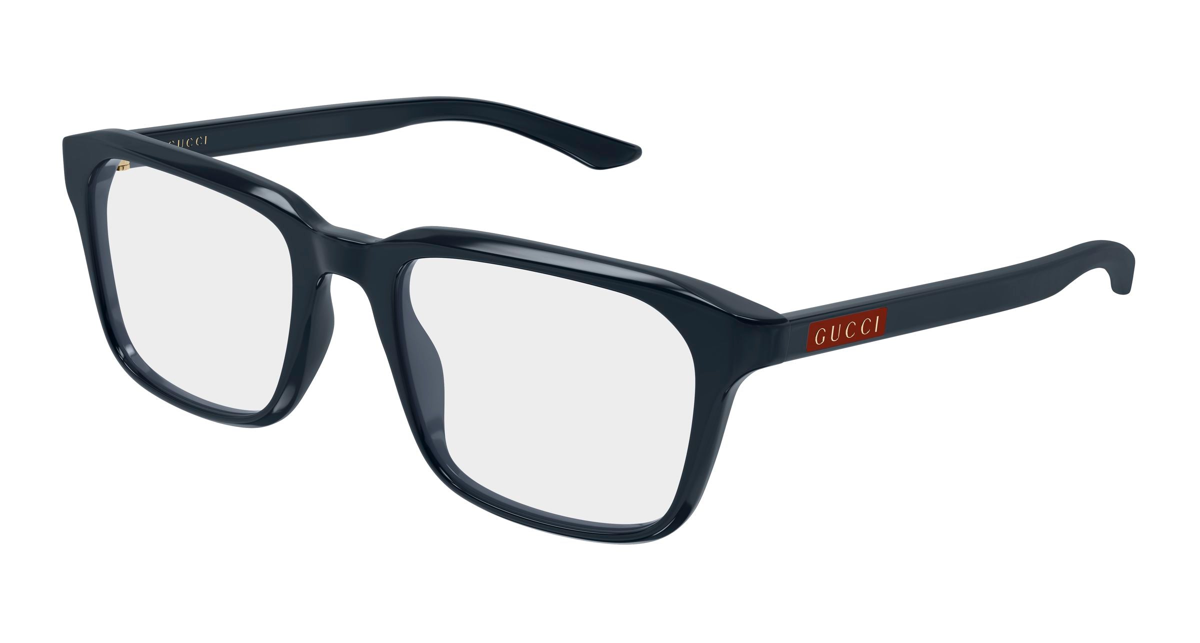 Gucci Uomo Gucci GG2081O 007 Montature da vista Acetato Blu Trasparente Squadrata Gucci Uomo Gucci GG2081O 007 Montature da vista Acetato Blu Trasparente Squadrata