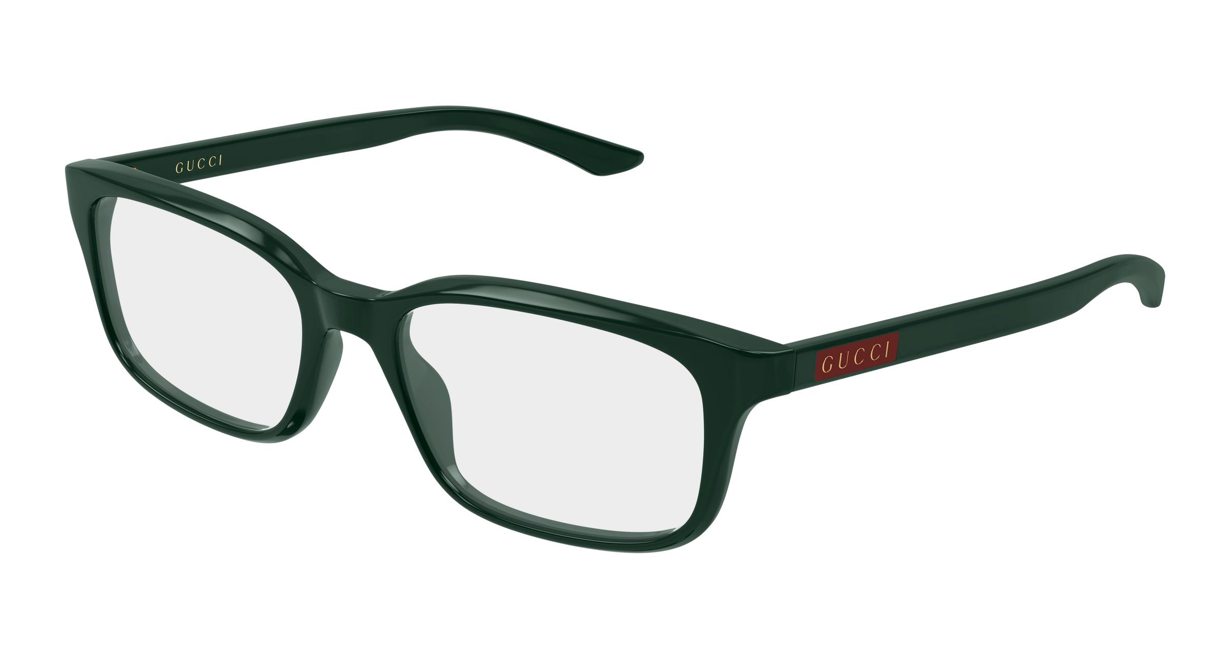 Gucci Uomo Gucci GG2082O 007 Montature da vista Acetato Verde Trasparente Squadrata Gucci Uomo Gucci GG2082O 007 Montature da vista Acetato Verde Trasparente Squadrata