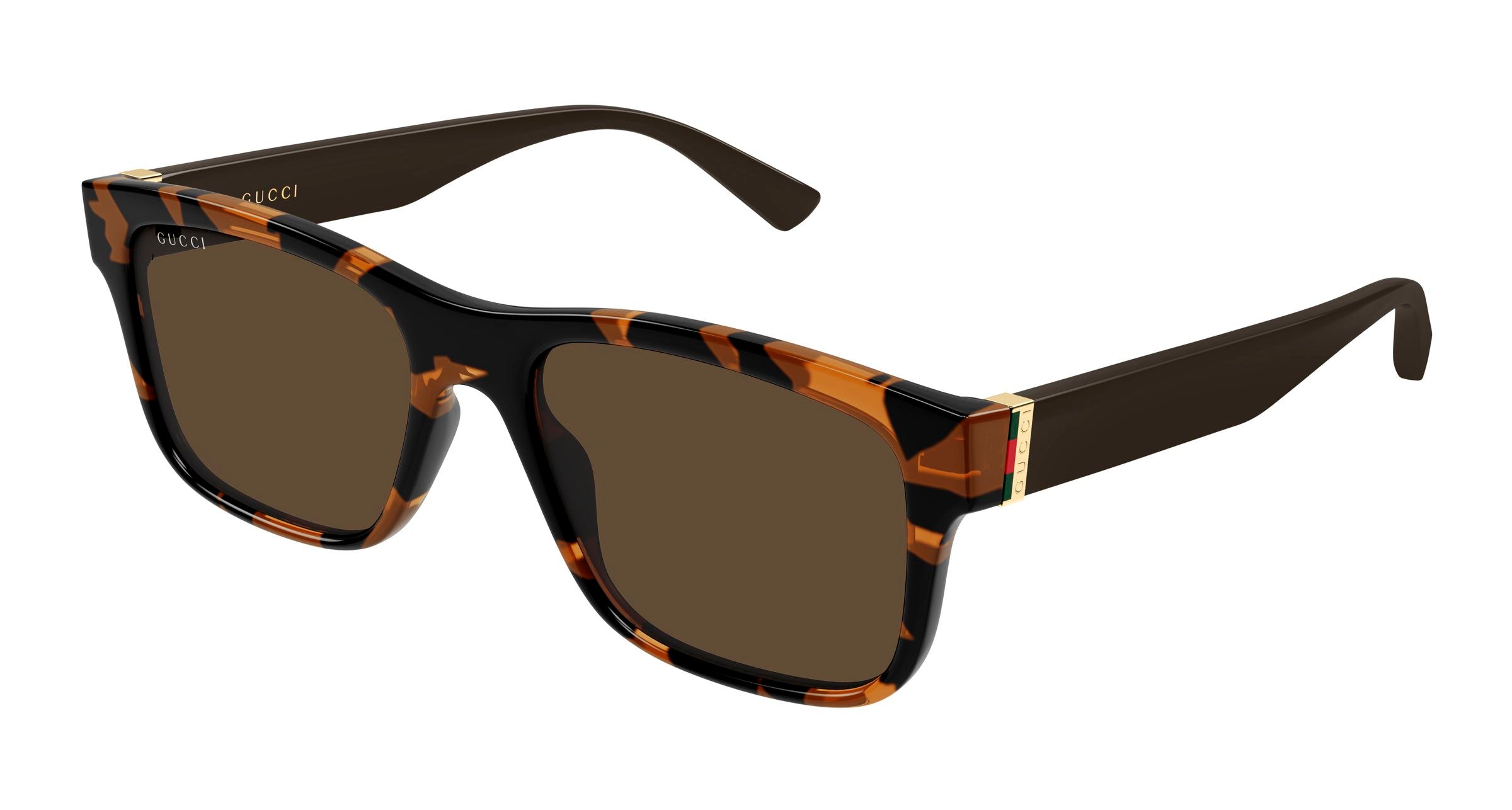 Gucci Uomo Gucci GG2085S 003 Occhiali da sole Iniettato Havana Marrone Squadrata Gucci Uomo Gucci GG2085S 003 Occhiali da sole Iniettato Havana Marrone Squadrata