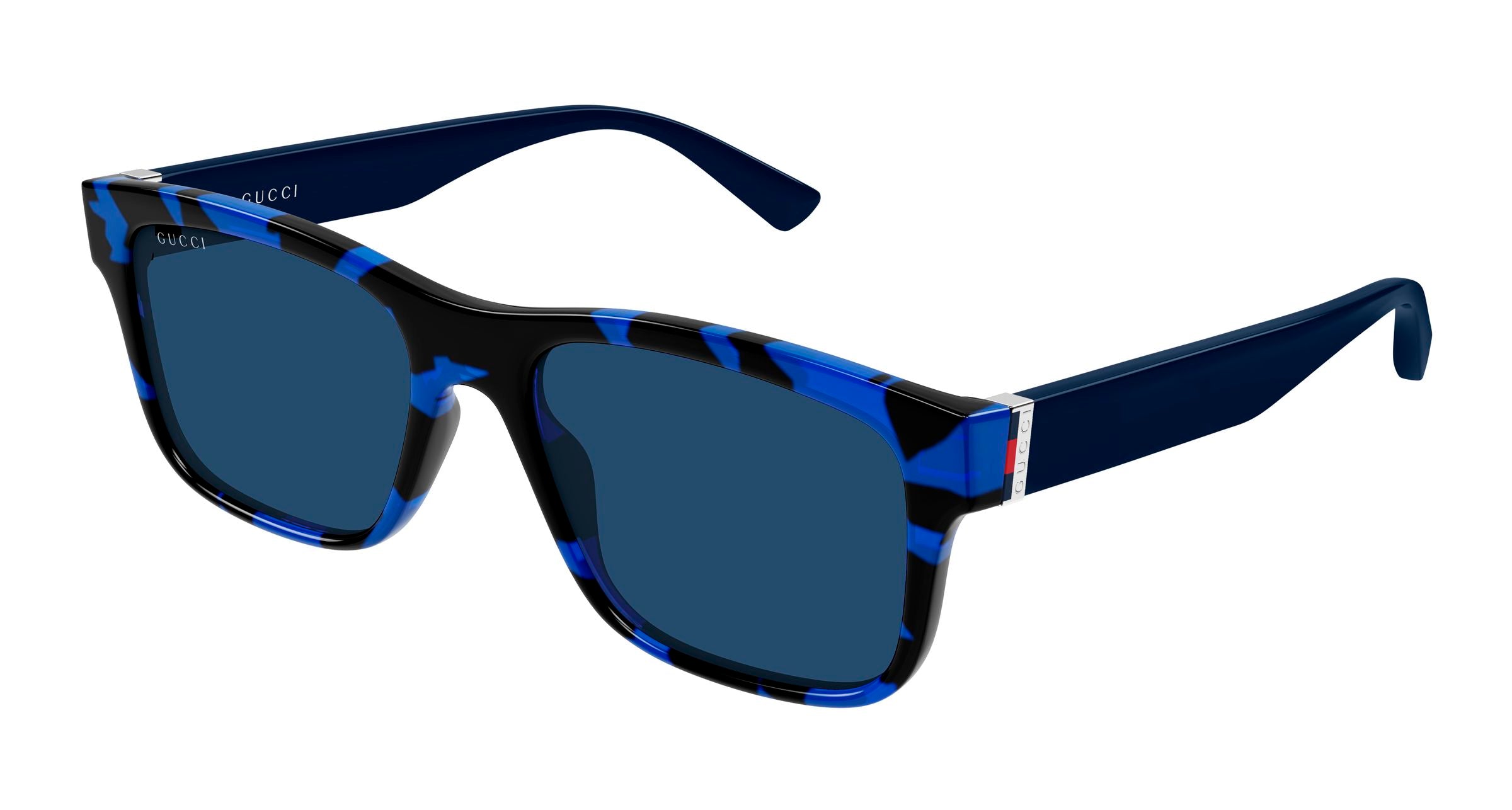 Gucci Uomo Gucci GG2085S 004 Occhiali da sole Iniettato Havana Blu Squadrata Gucci Uomo Gucci GG2085S 004 Occhiali da sole Iniettato Havana Blu Squadrata