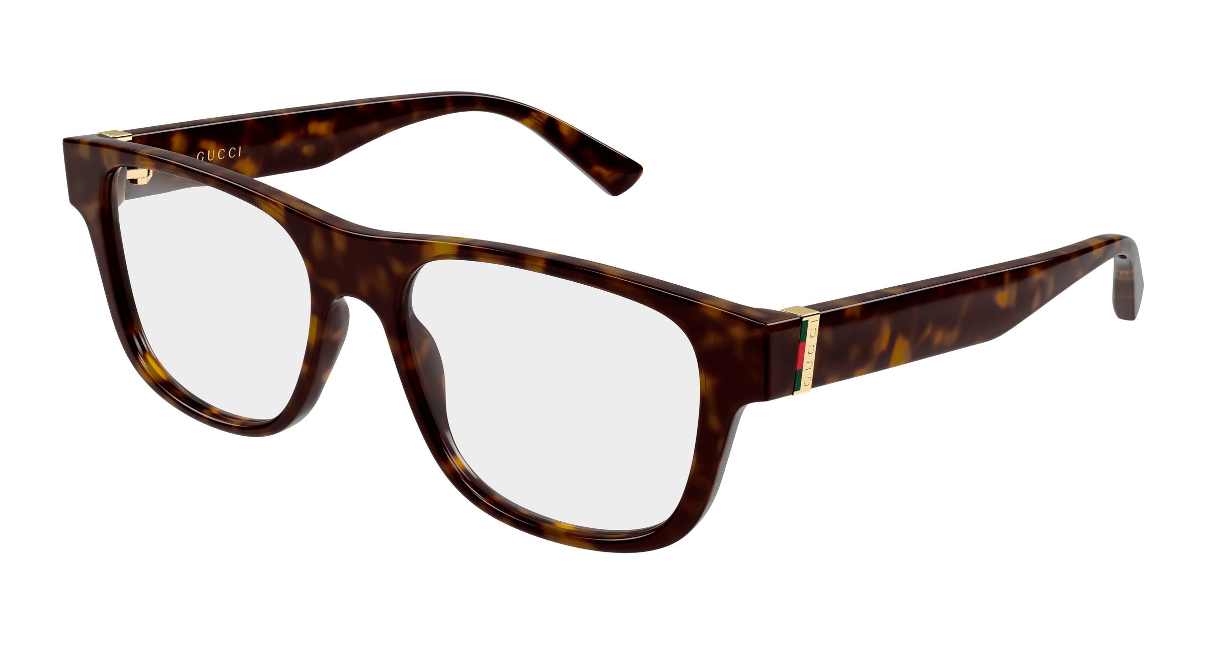 Gucci Uomo Gucci GG2086O 006 Montature da vista Iniettato Havana Trasparente Squadrata