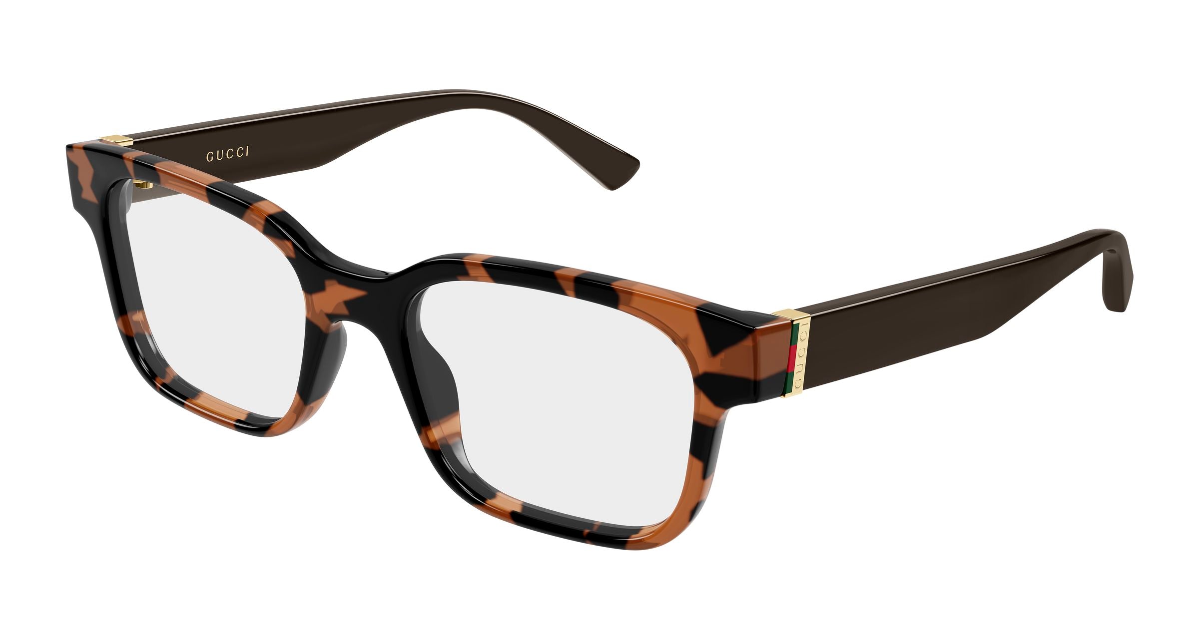 Gucci Uomo Gucci GG2087O 007 Montature da vista Iniettato Havana Trasparente Squadrata Gucci Uomo Gucci GG2087O 007 Montature da vista Iniettato Havana Trasparente Squadrata