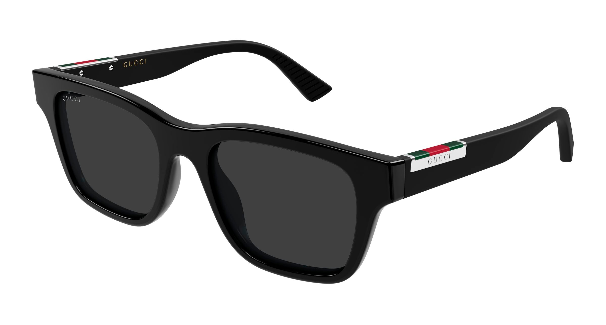 Gucci Uomo Gucci GG2089S 001 Occhiali da sole Acetato Nero Grigio Squadrata