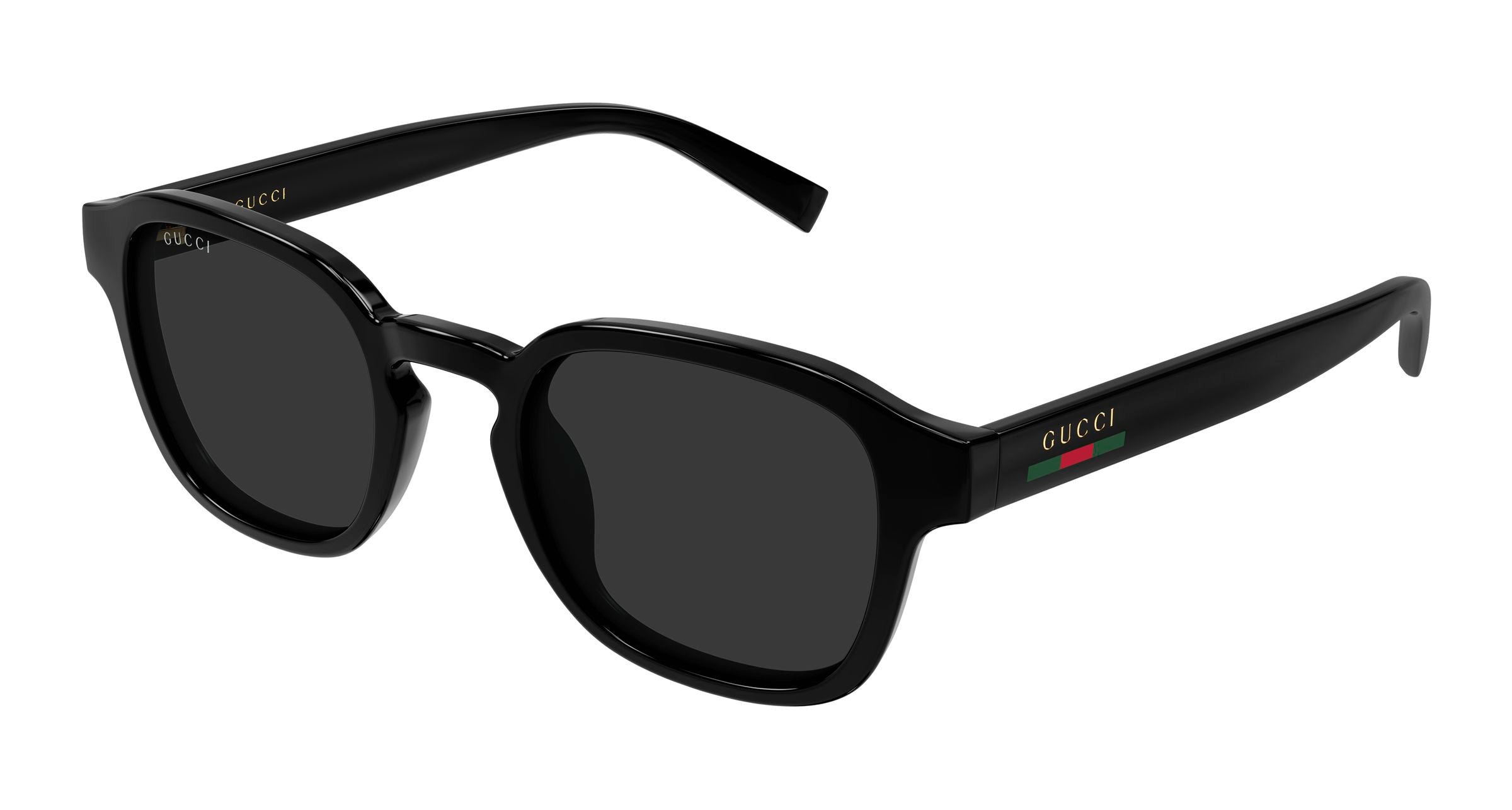 Gucci Uomo Gucci GG2106S 001 Occhiali da sole Iniettato Nero Grigio Rotonda Gucci Uomo Gucci GG2106S 001 Occhiali da sole Iniettato Nero Grigio Rotonda
