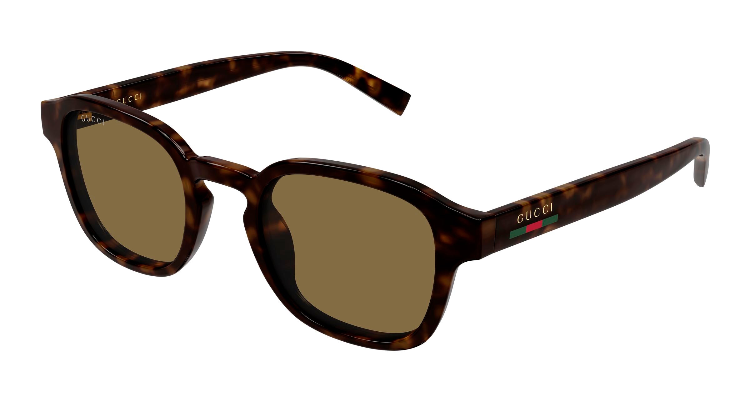 Gucci Uomo Gucci GG2106S 002 Occhiali da sole Iniettato Havana Marrone Rotonda